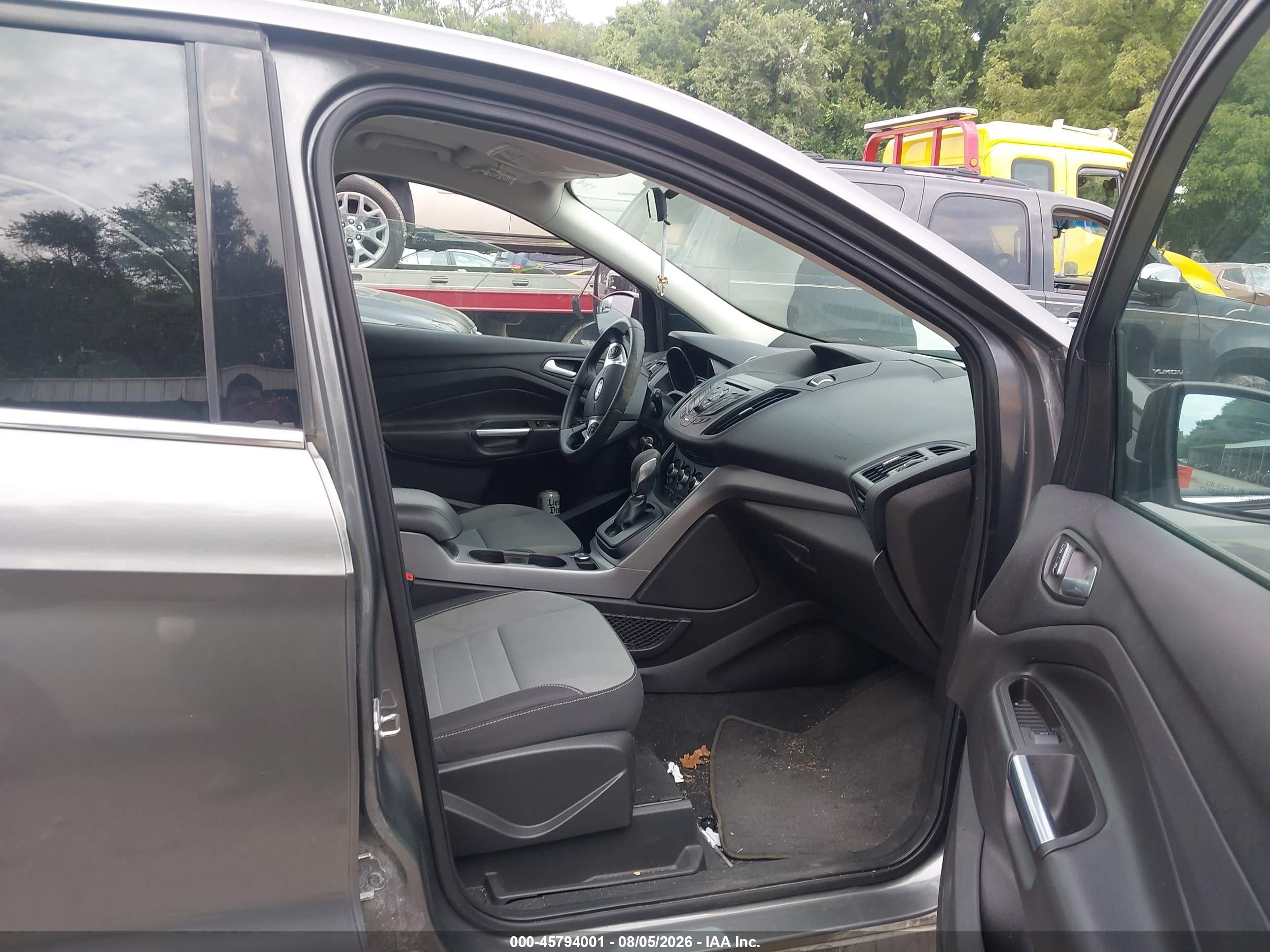 2014 Ford Escape Se Gray vin: 1FMCU9GX1EUD37281