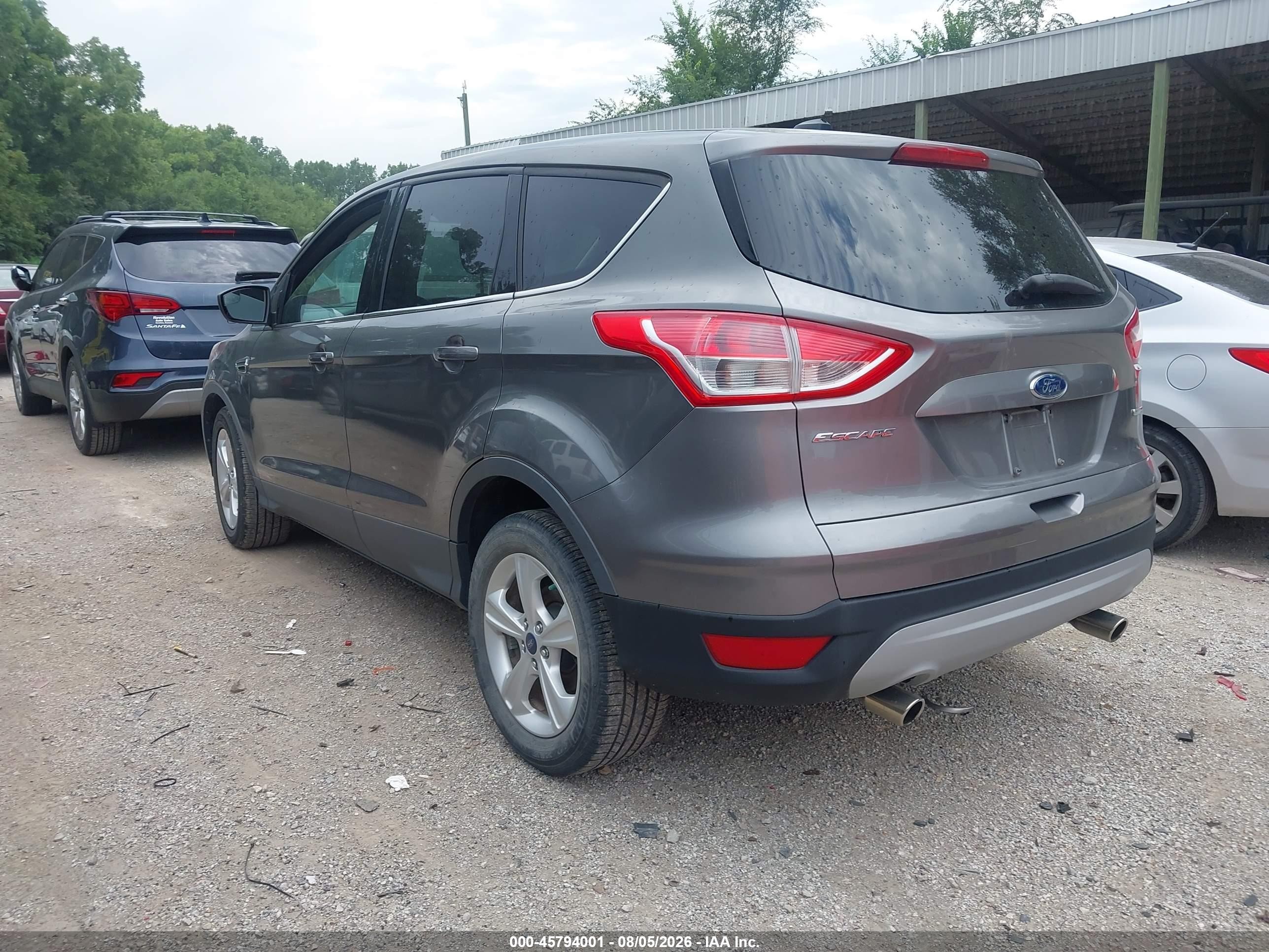 2014 Ford Escape Se Gray vin: 1FMCU9GX1EUD37281