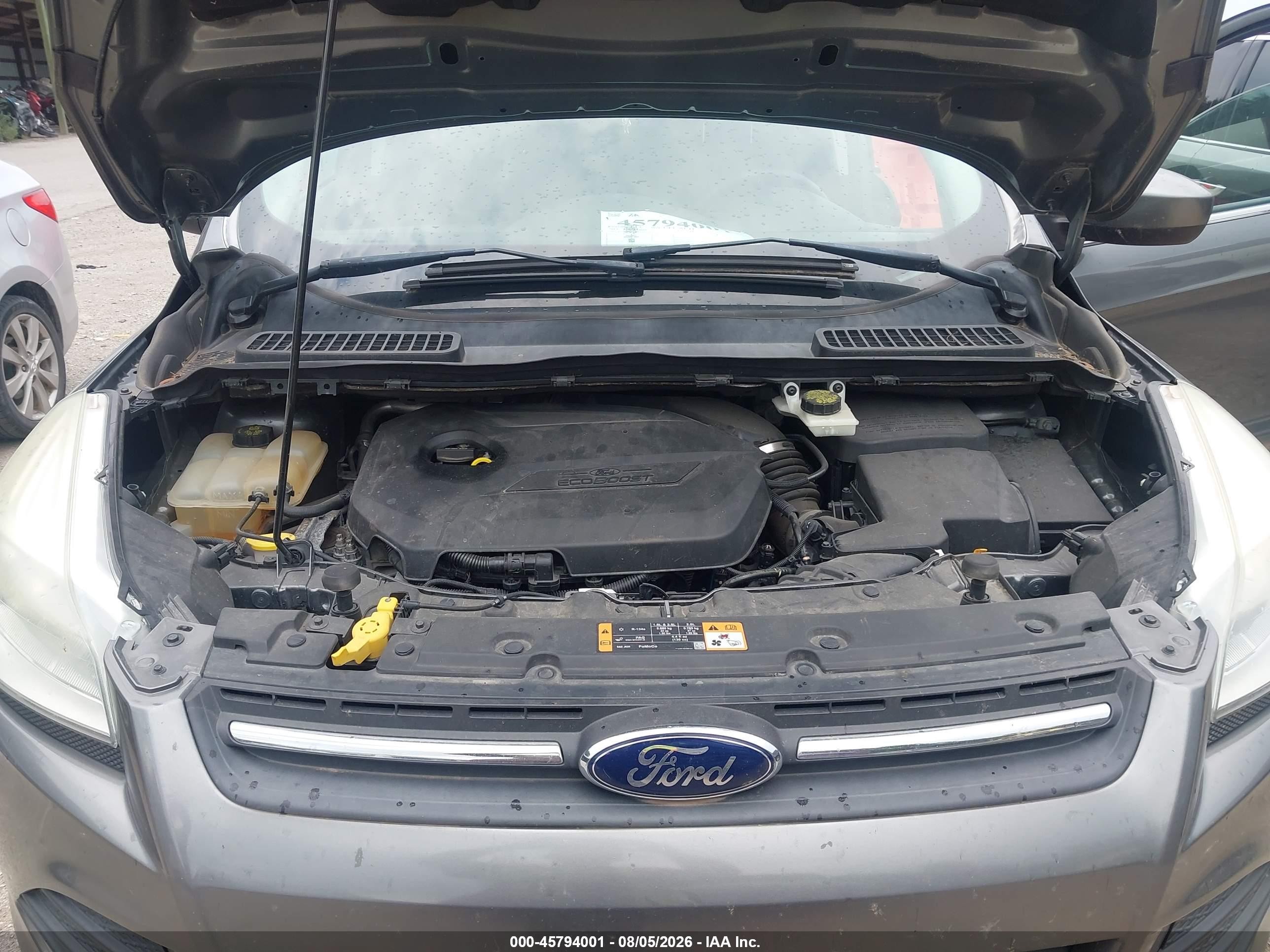 2014 Ford Escape Se Gray vin: 1FMCU9GX1EUD37281