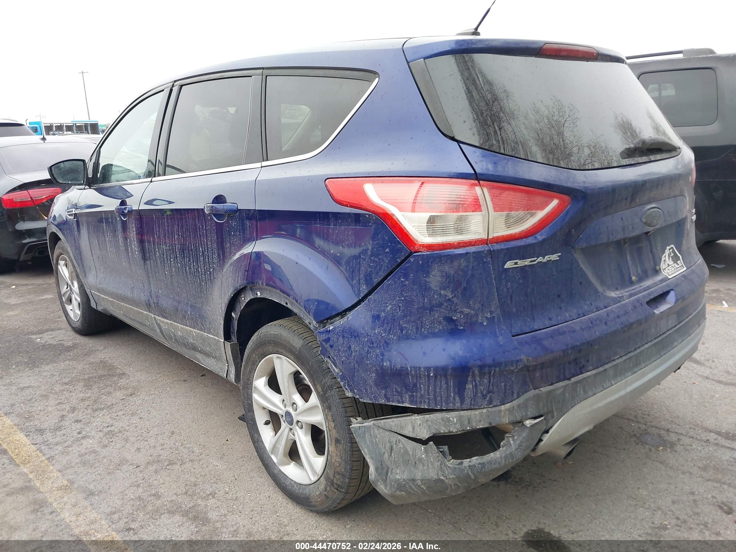 2014 Ford Escape Se Blue vin: 1FMCU9GX1EUD67025