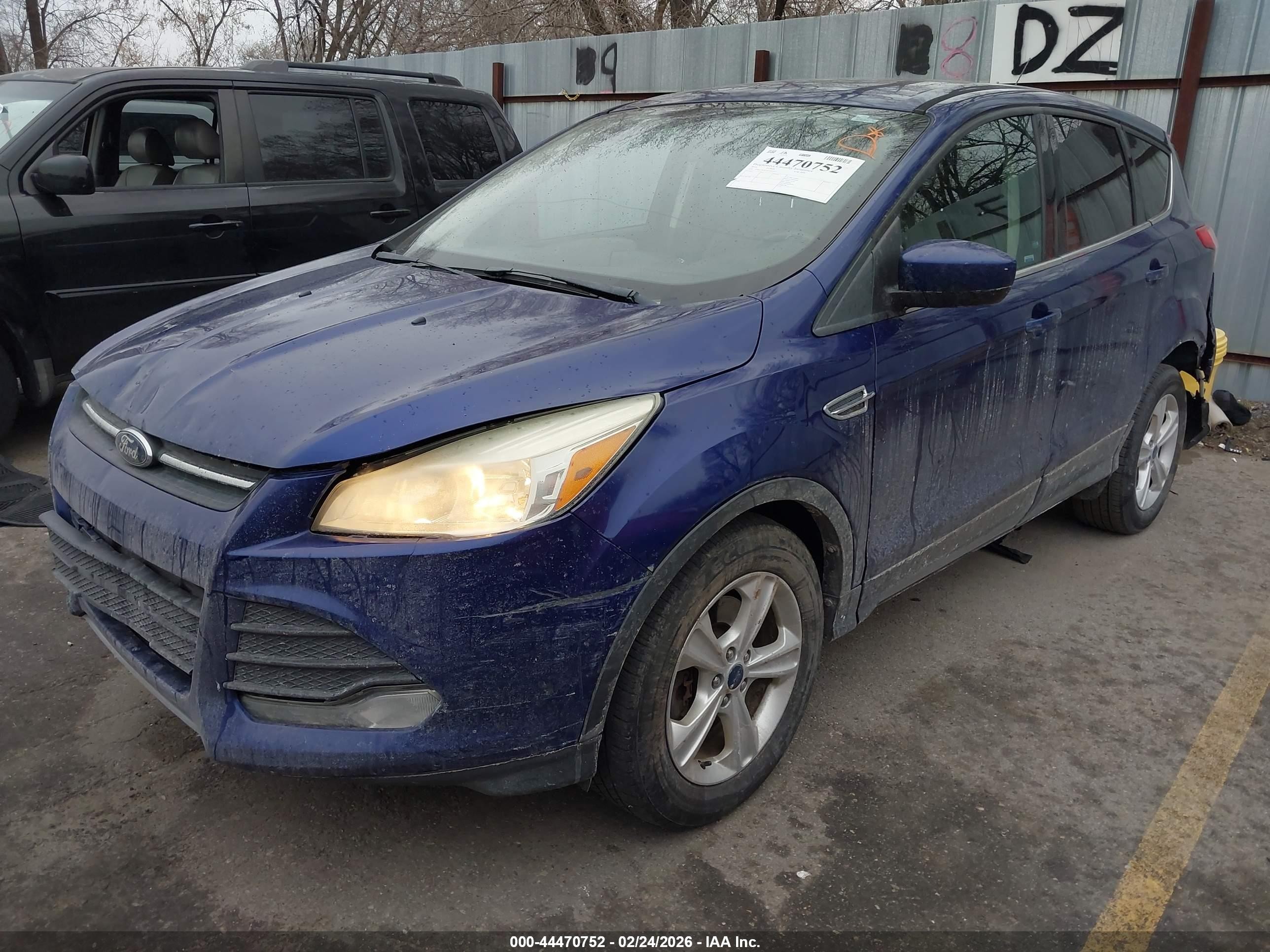 2014 Ford Escape Se Blue vin: 1FMCU9GX1EUD67025