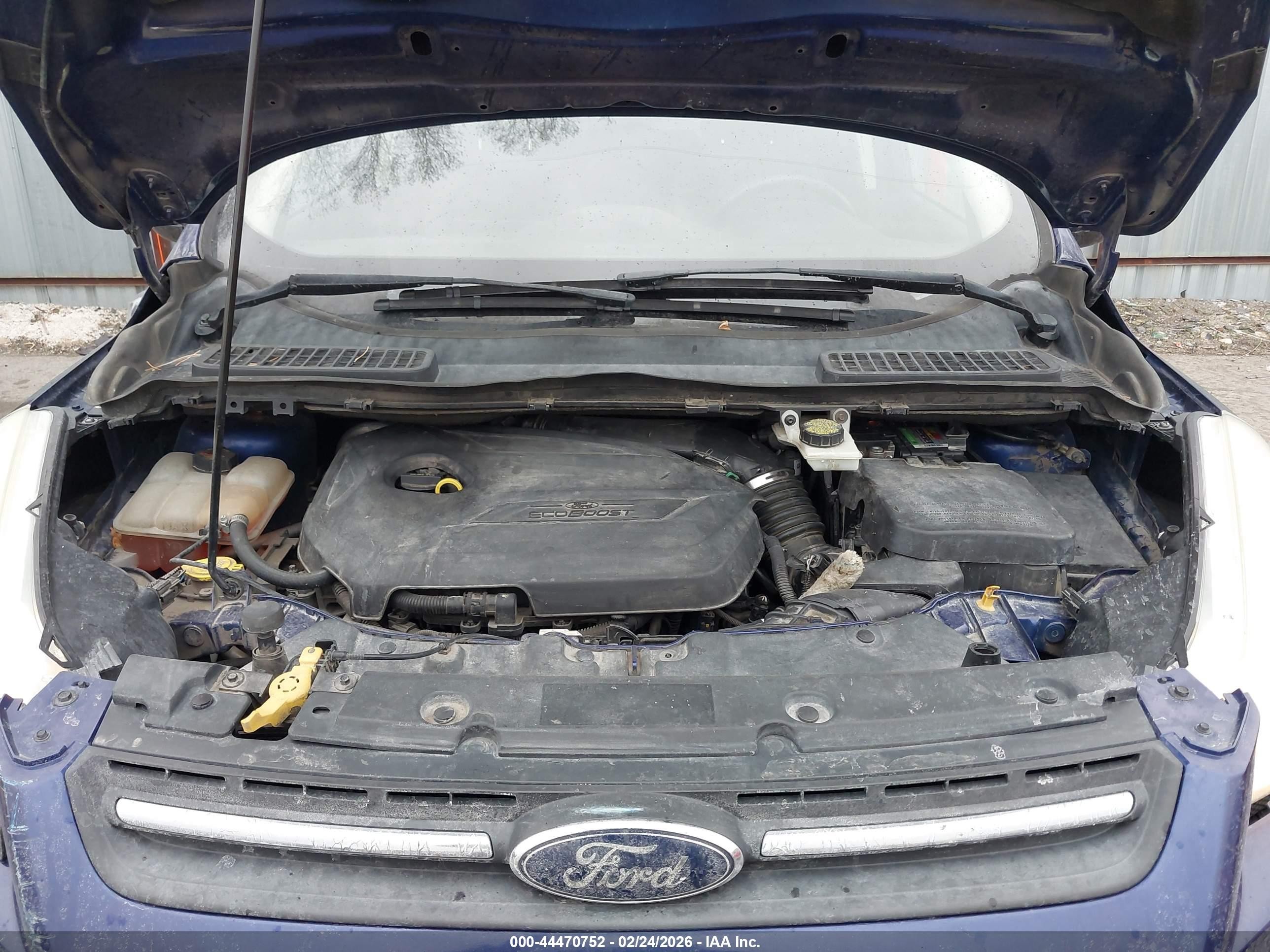2014 Ford Escape Se Blue vin: 1FMCU9GX1EUD67025