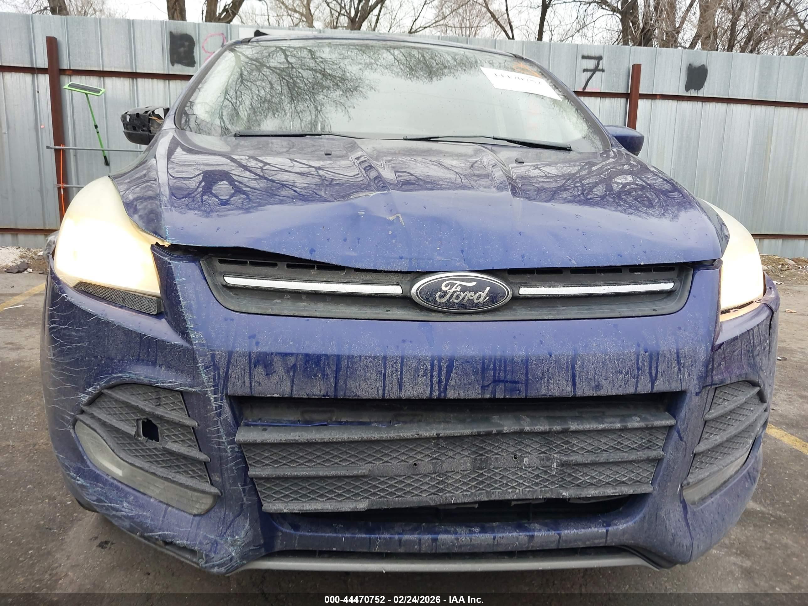 2014 Ford Escape Se Blue vin: 1FMCU9GX1EUD67025