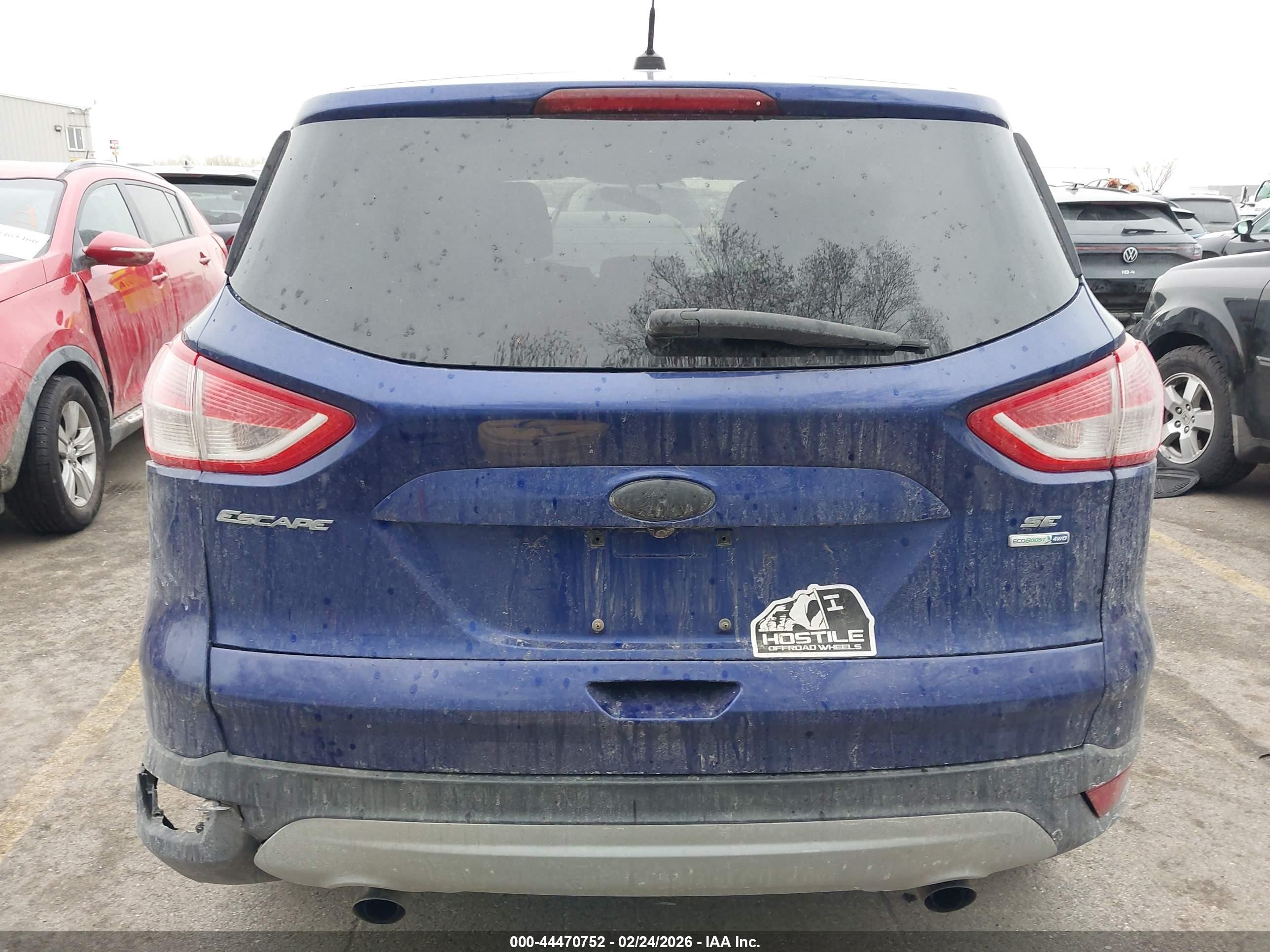 2014 Ford Escape Se Blue vin: 1FMCU9GX1EUD67025