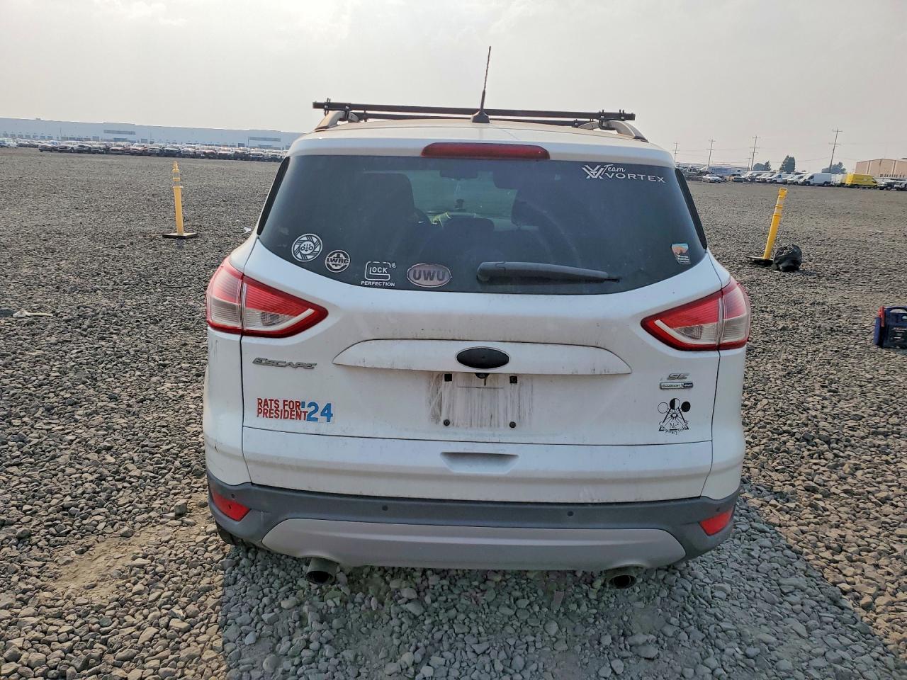 2014 Ford Escape Se White vin: 1FMCU9GX1EUE41592