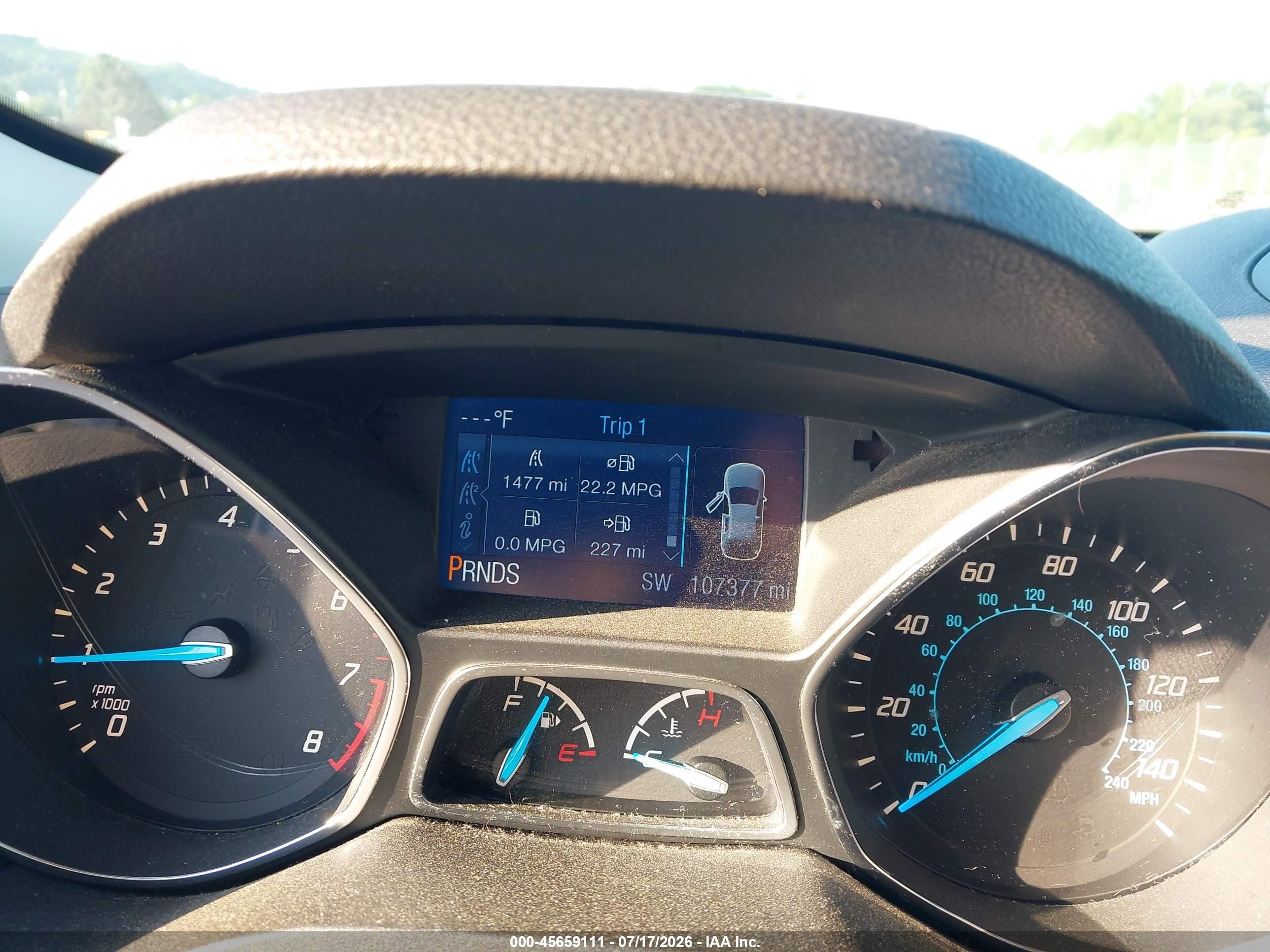2015 Ford Escape Se Dark Blue vin: 1FMCU9GX1FUA20943