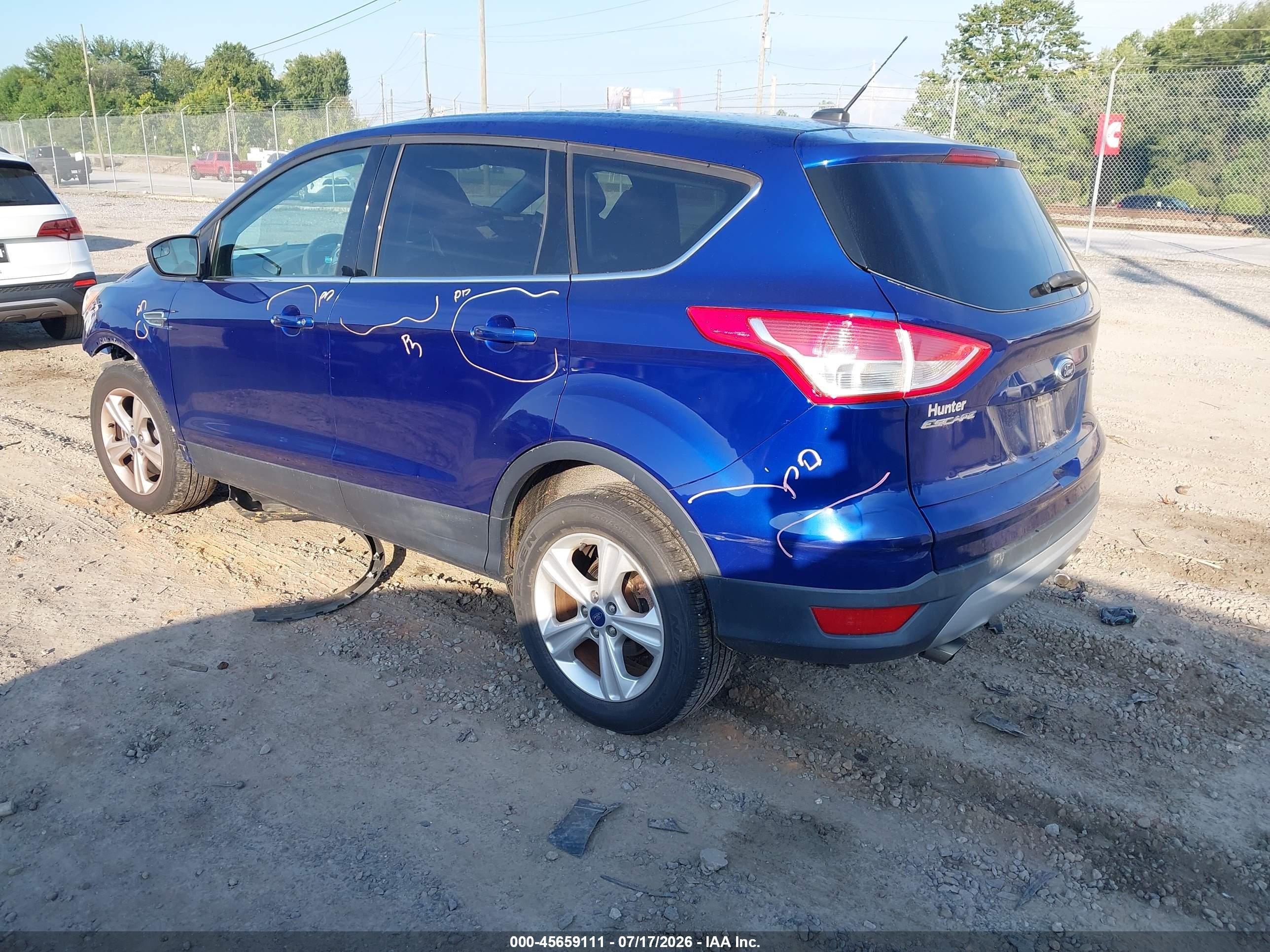 2015 Ford Escape Se Dark Blue vin: 1FMCU9GX1FUA20943