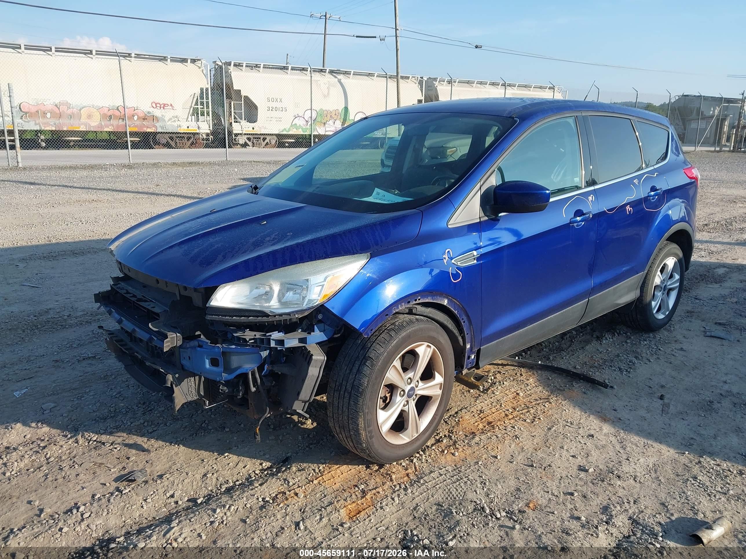 2015 Ford Escape Se Dark Blue vin: 1FMCU9GX1FUA20943