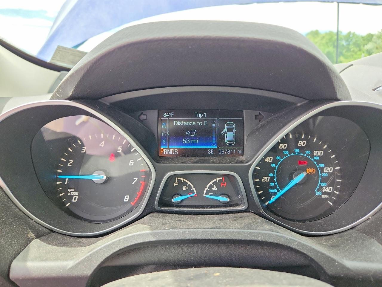 2015 Ford Escape Se Blue vin: 1FMCU9GX1FUA86912