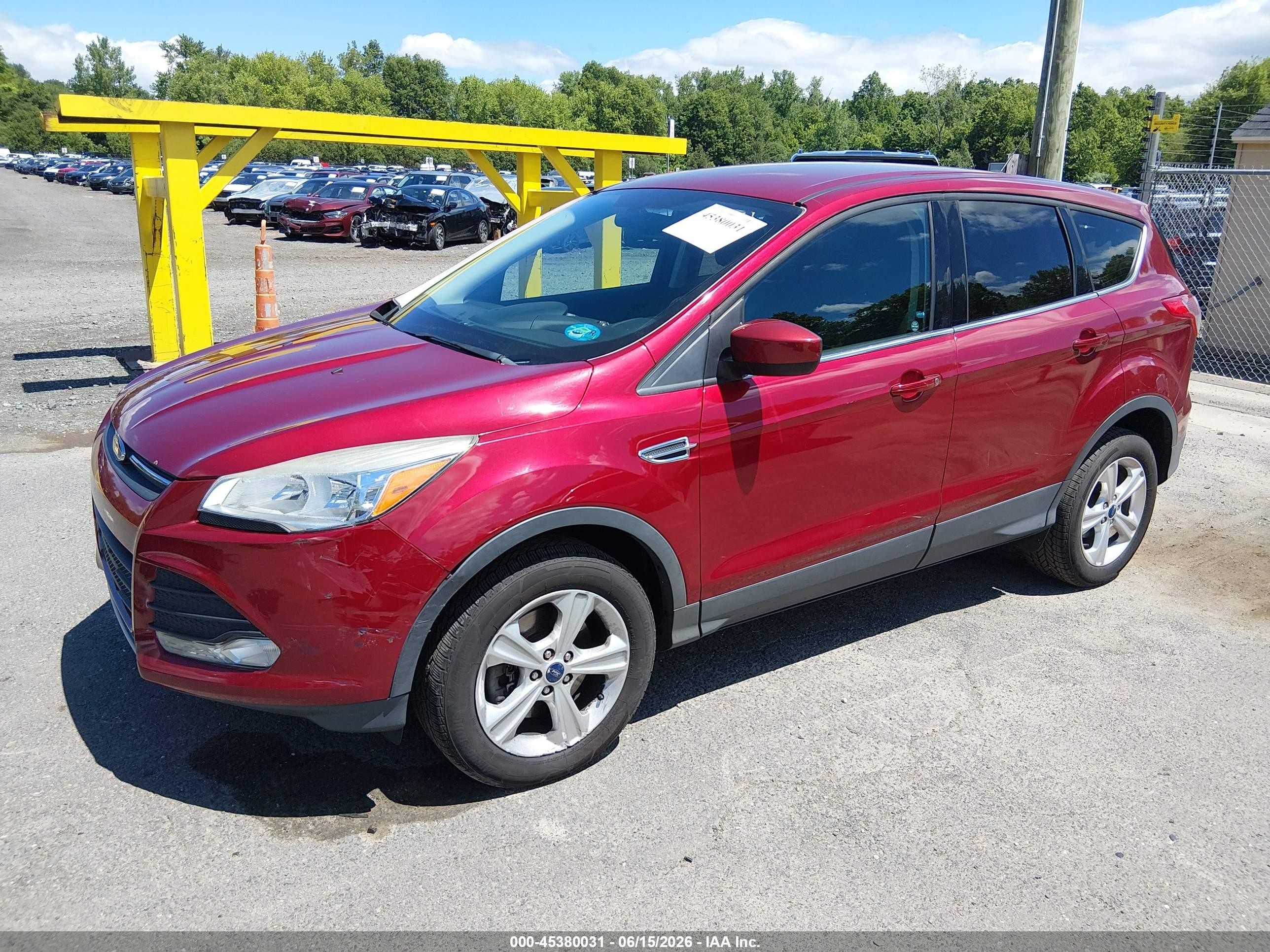 2015 Ford Escape Se Maroon vin: 1FMCU9GX1FUA96808