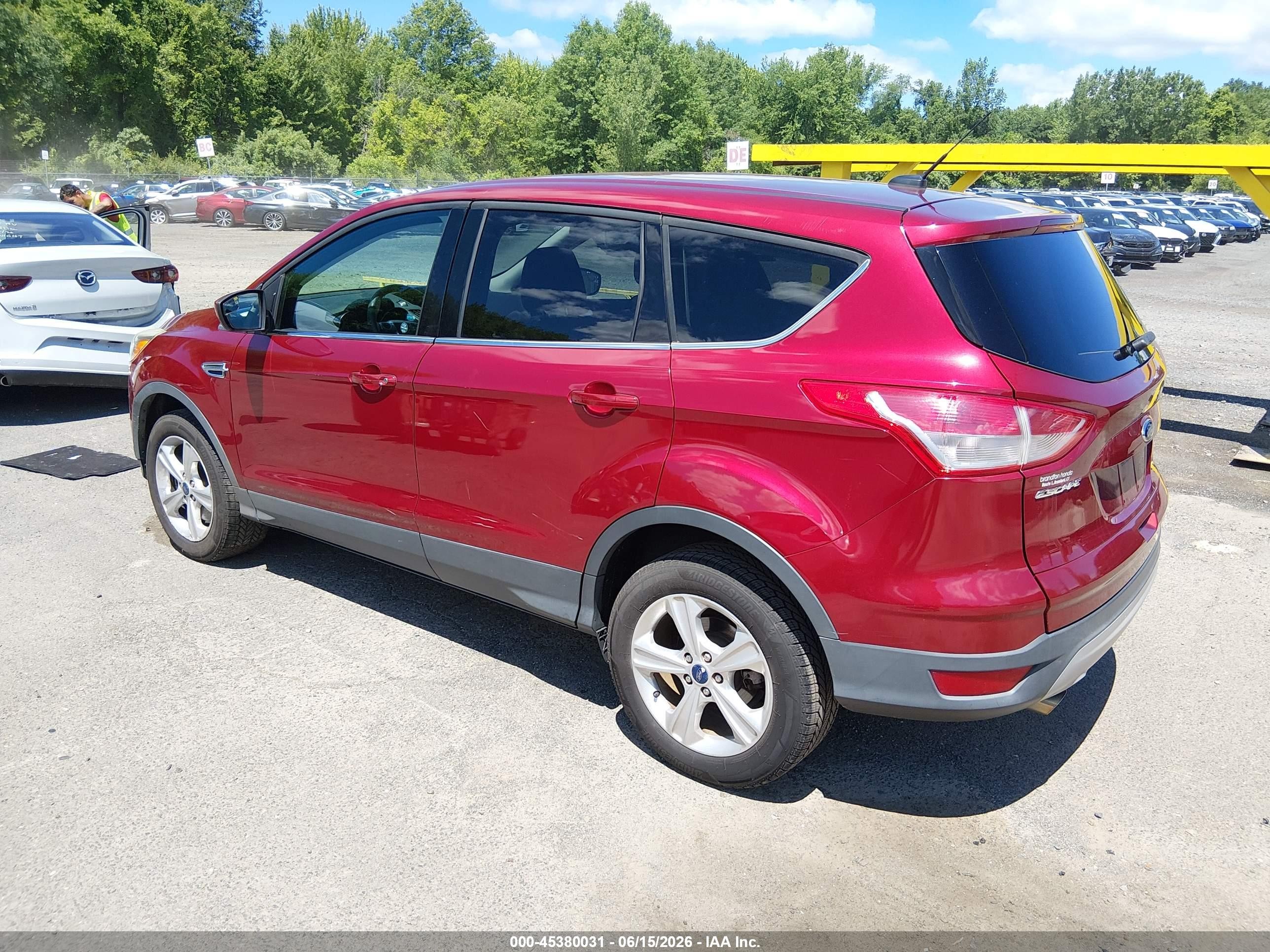 2015 Ford Escape Se Maroon vin: 1FMCU9GX1FUA96808