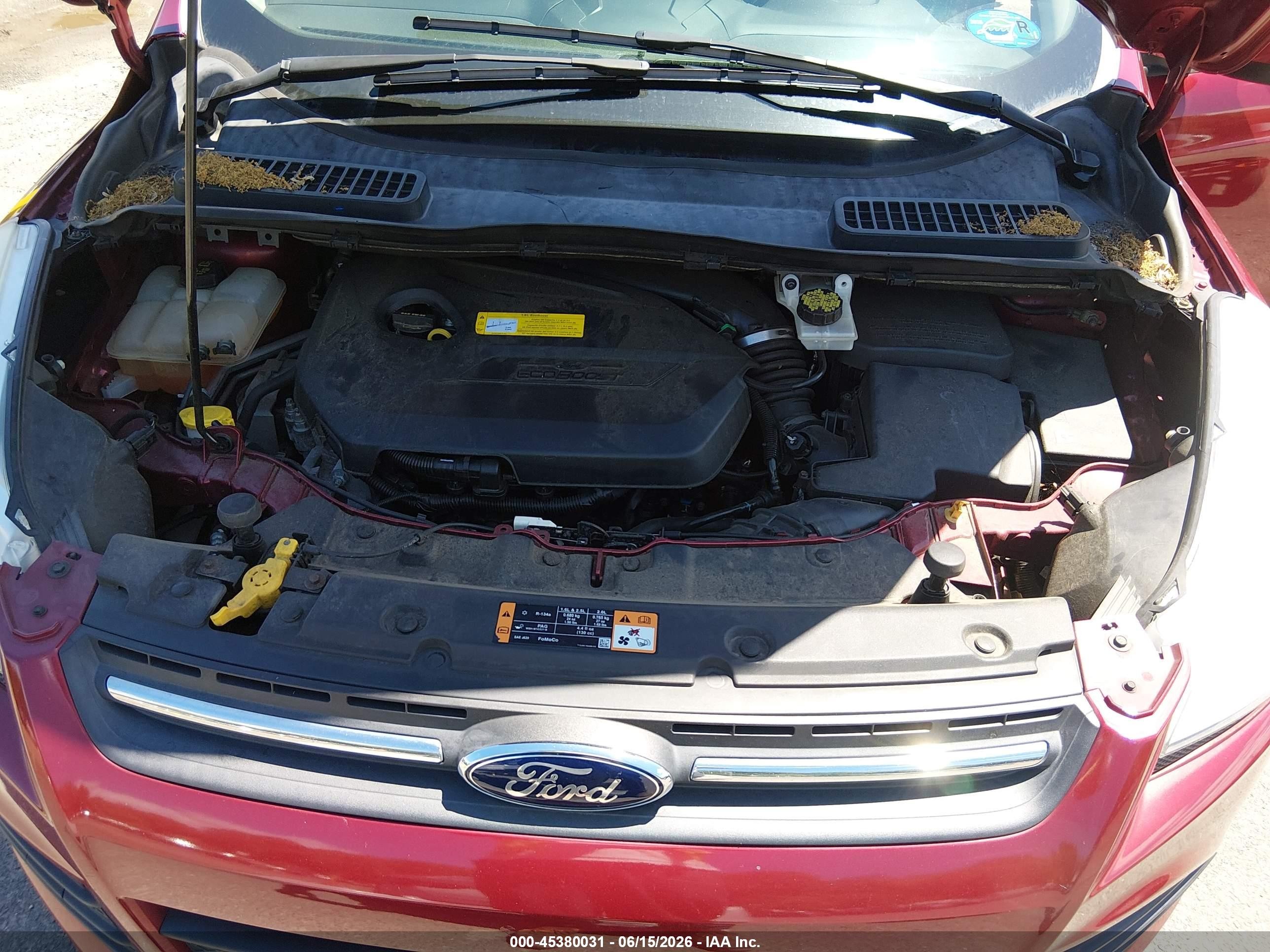 2015 Ford Escape Se Maroon vin: 1FMCU9GX1FUA96808