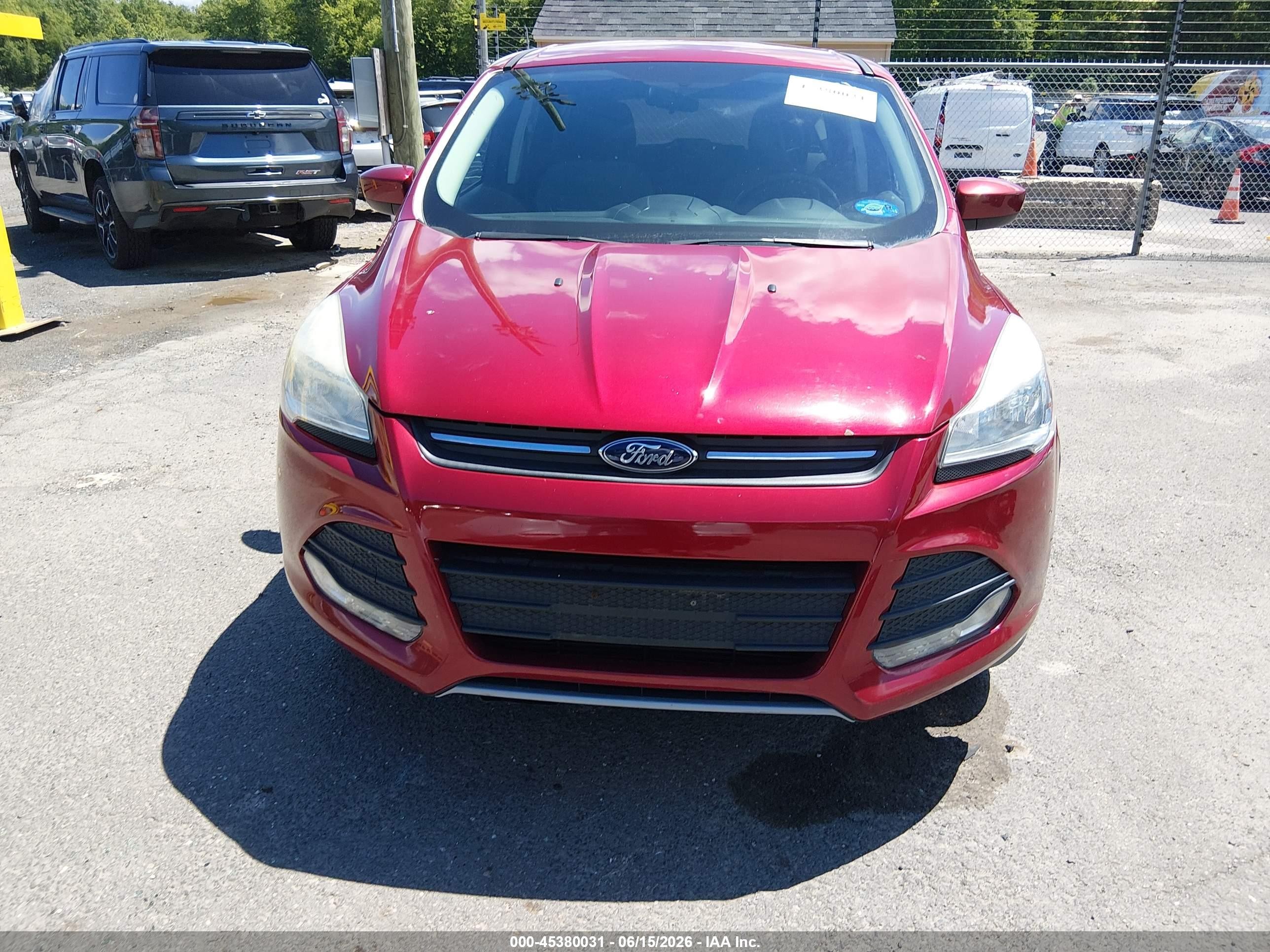 2015 Ford Escape Se Maroon vin: 1FMCU9GX1FUA96808