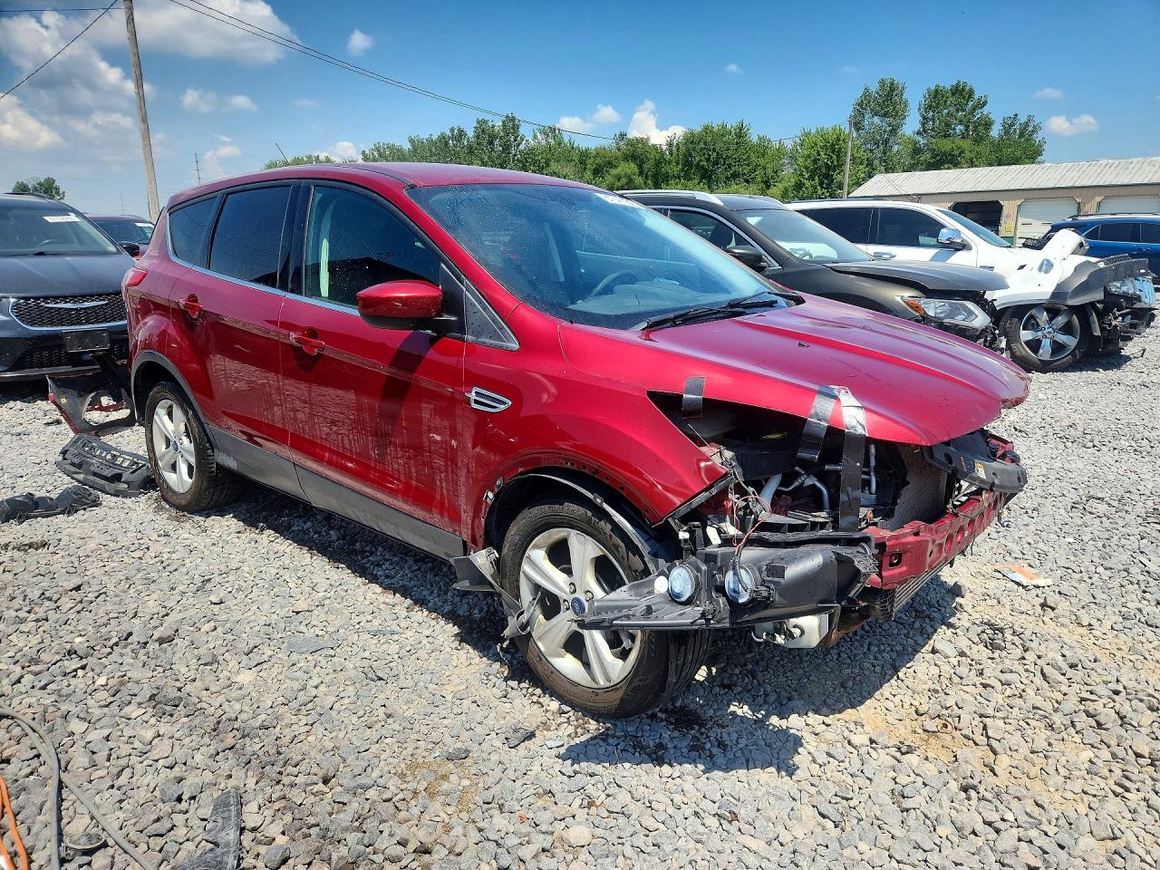 2015 Ford Escape Se Red vin: 1FMCU9GX1FUB01358