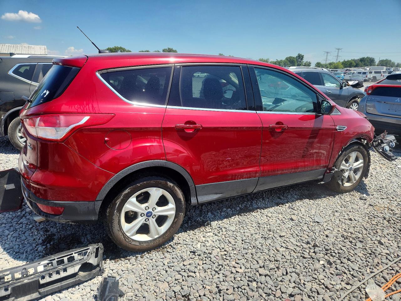 2015 Ford Escape Se Red vin: 1FMCU9GX1FUB01358