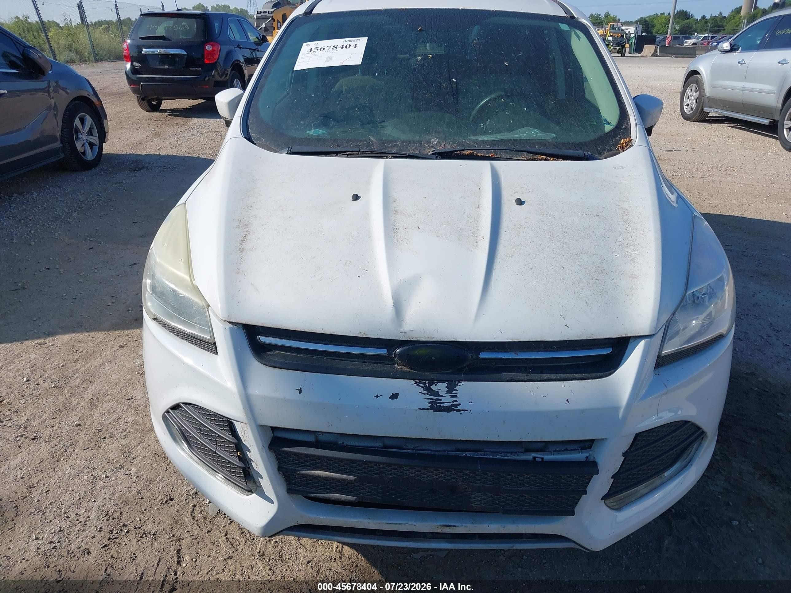 2015 Ford Escape Se White vin: 1FMCU9GX1FUB87447