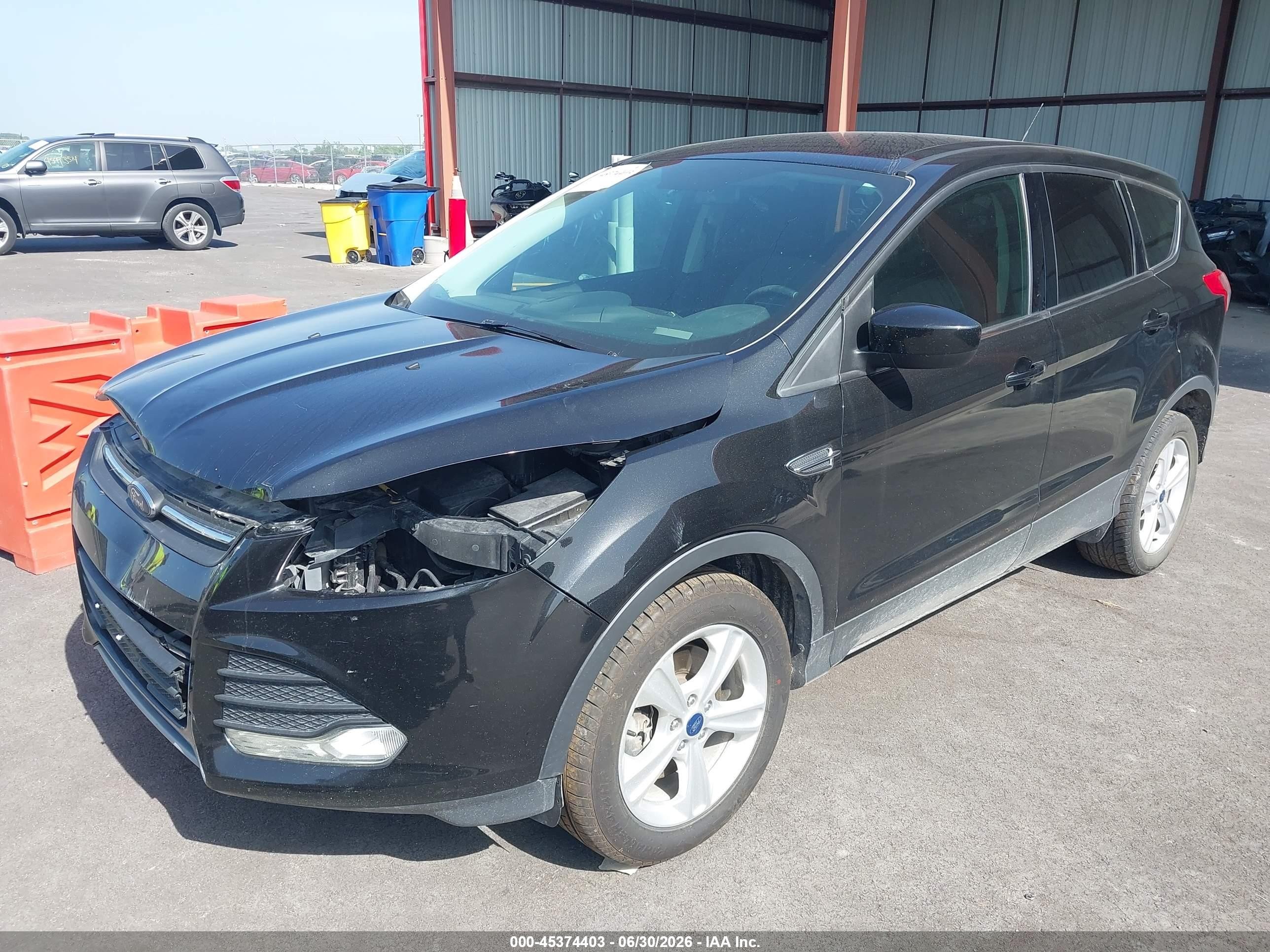 2015 Ford Escape Se Black vin: 1FMCU9GX1FUC25338