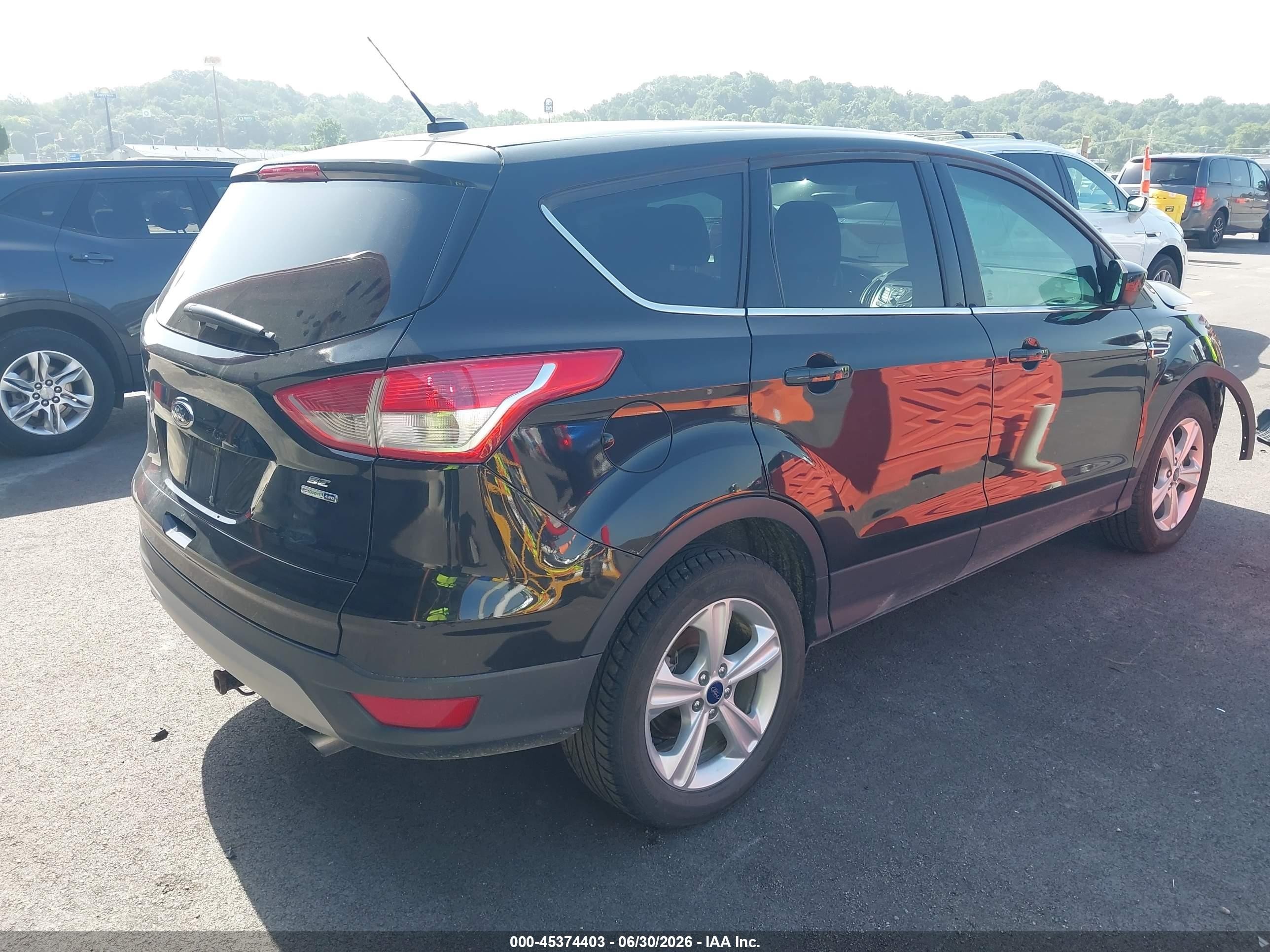 2015 Ford Escape Se Black vin: 1FMCU9GX1FUC25338