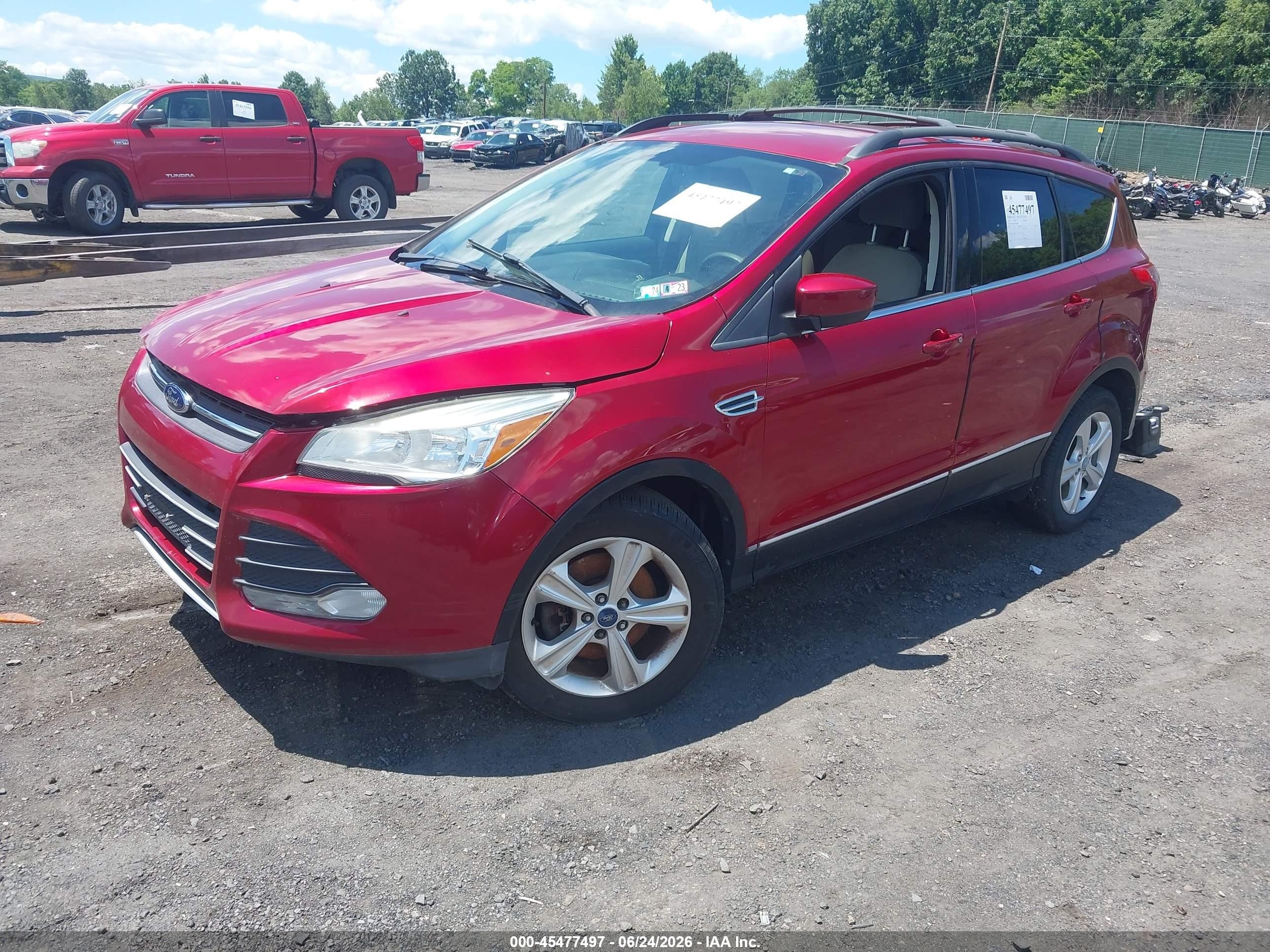 2013 Ford Escape Se Red vin: 1FMCU9GX2DUA38414