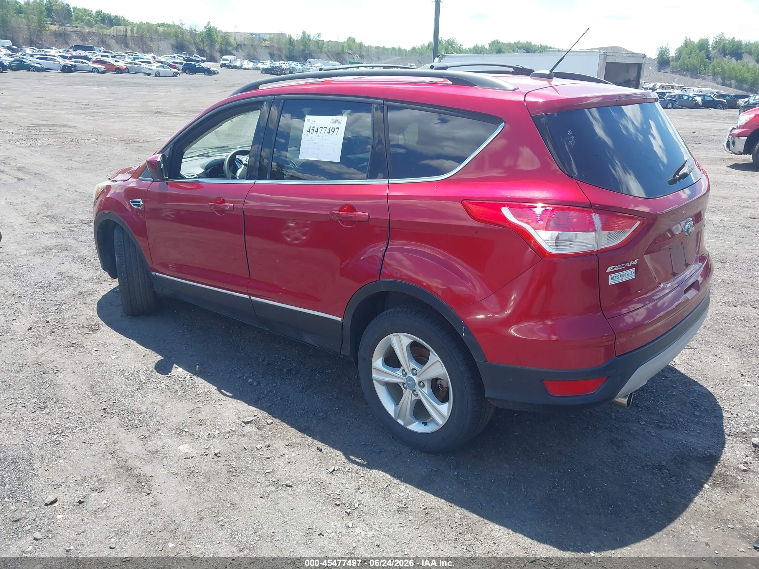 2013 Ford Escape Se Red vin: 1FMCU9GX2DUA38414