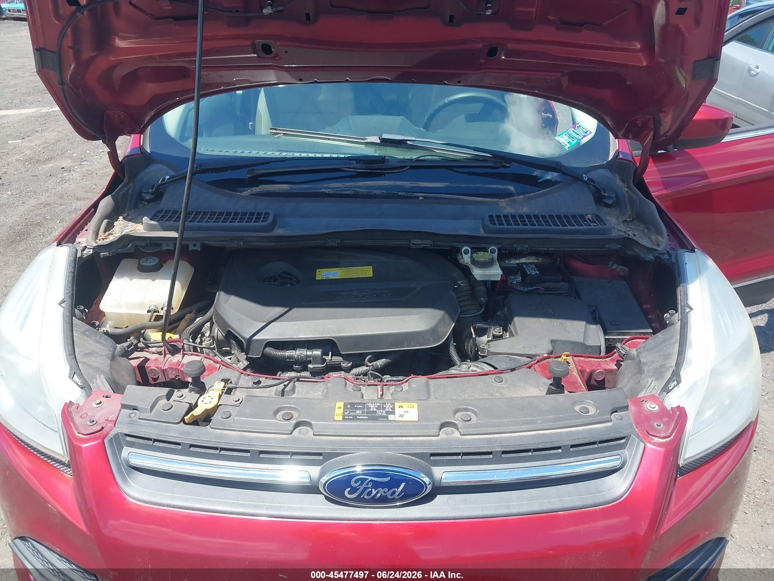 2013 Ford Escape Se Red vin: 1FMCU9GX2DUA38414