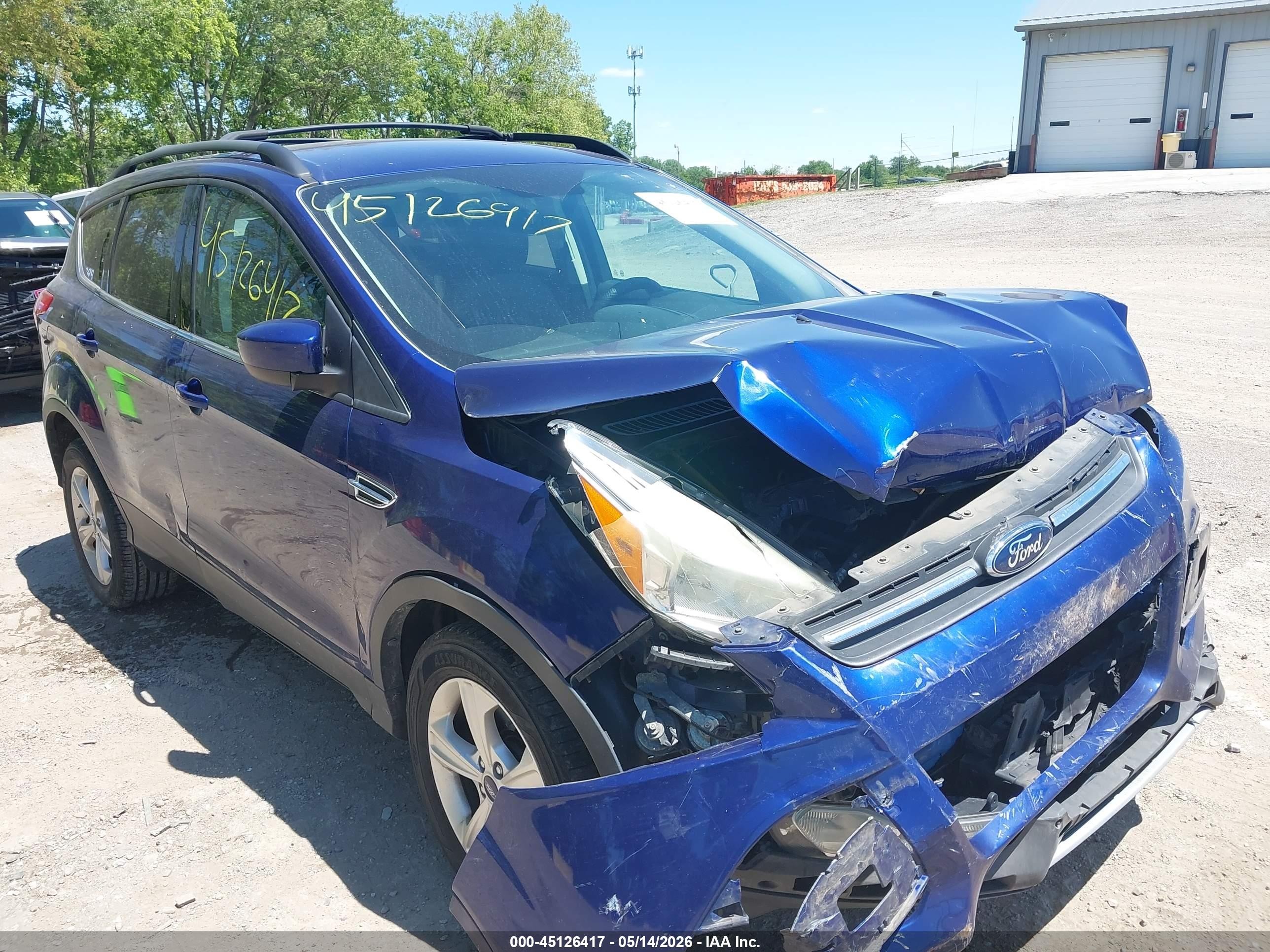 2013 Ford Escape Se Синий vin: 1FMCU9GX2DUB69262