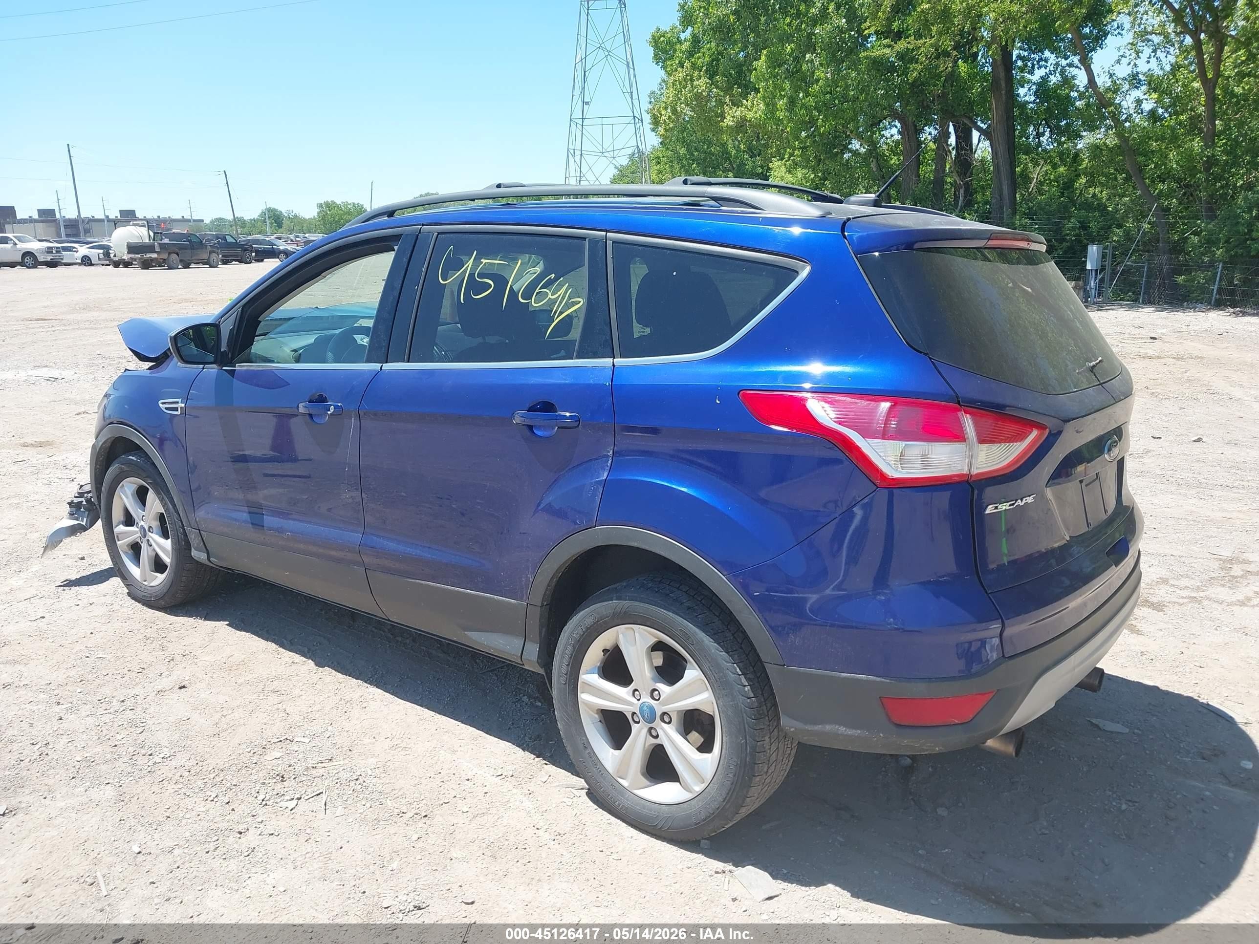 2013 Ford Escape Se Синий vin: 1FMCU9GX2DUB69262