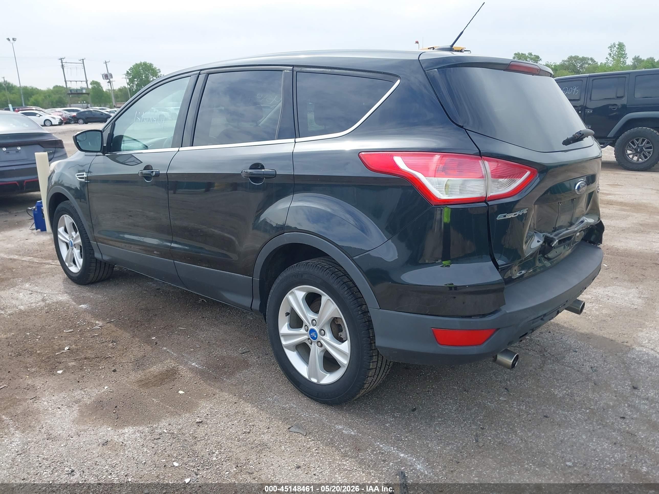 2013 Ford Escape Se Black vin: 1FMCU9GX2DUC87991