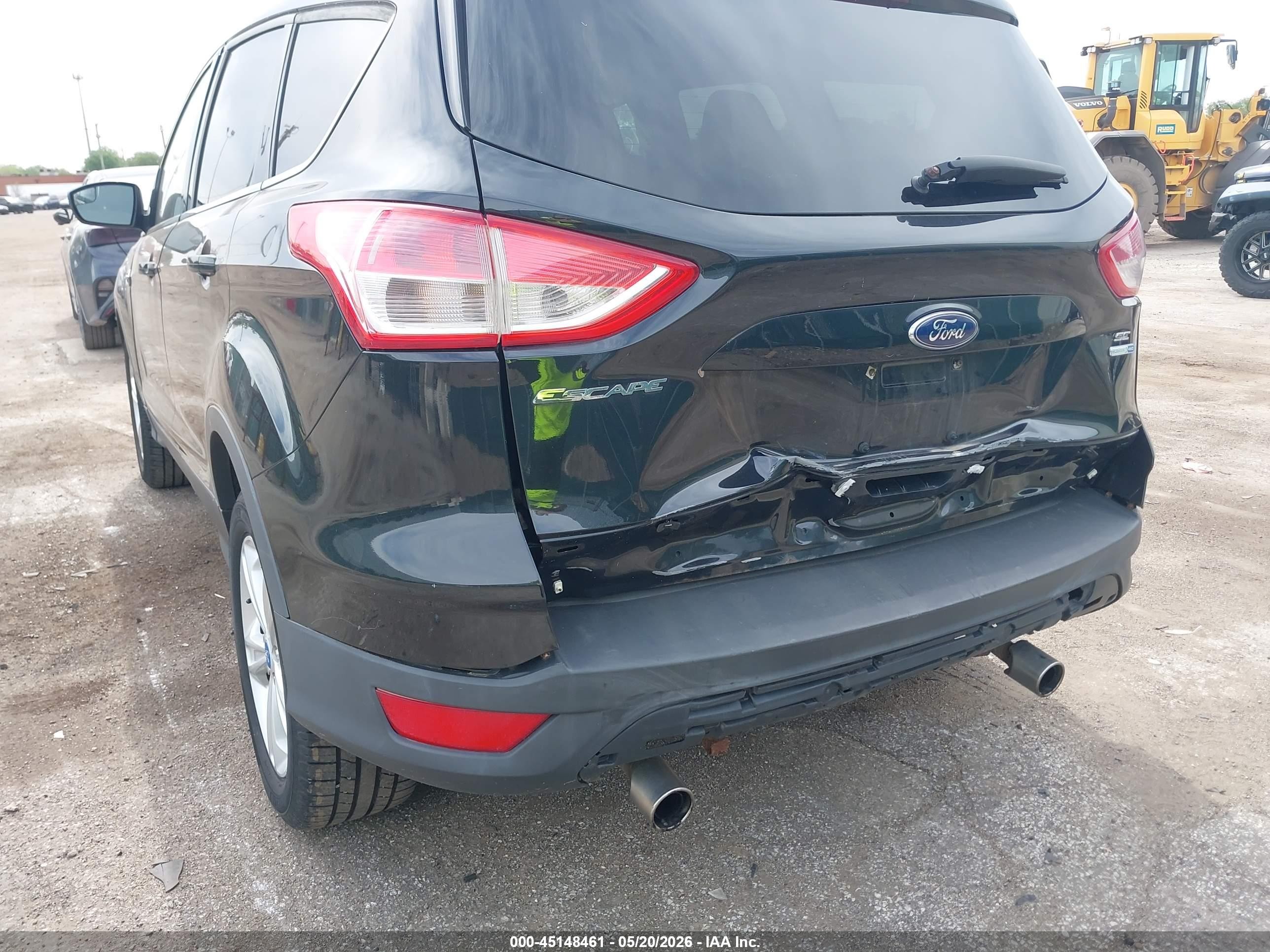 2013 Ford Escape Se Black vin: 1FMCU9GX2DUC87991