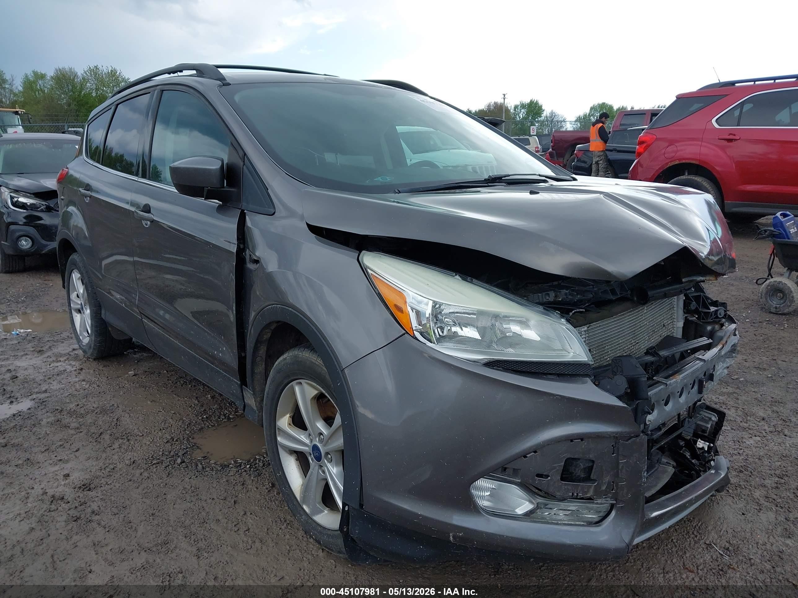 2013 Ford Escape Se Gray vin: 1FMCU9GX2DUD47560
