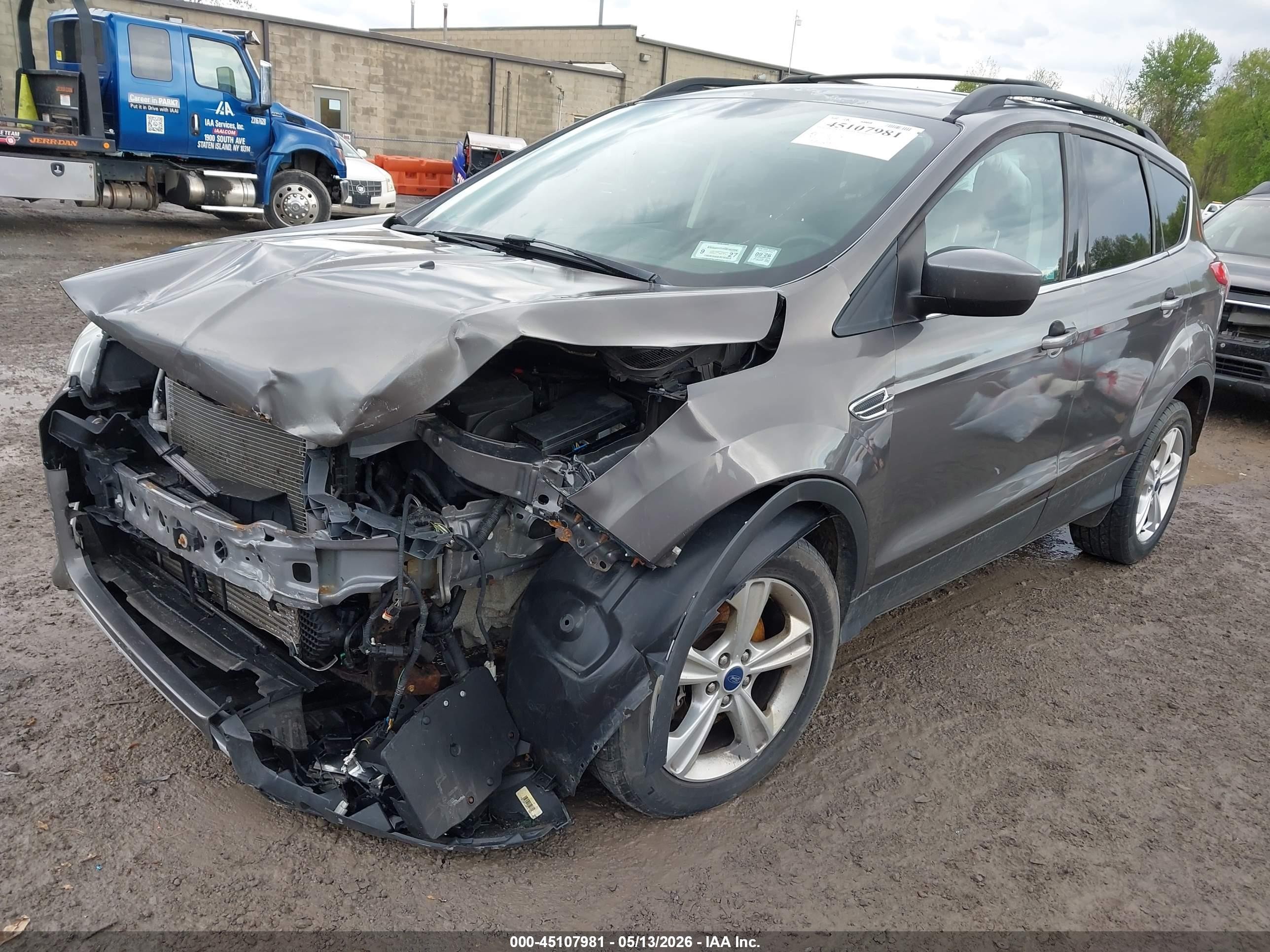 2013 Ford Escape Se Gray vin: 1FMCU9GX2DUD47560