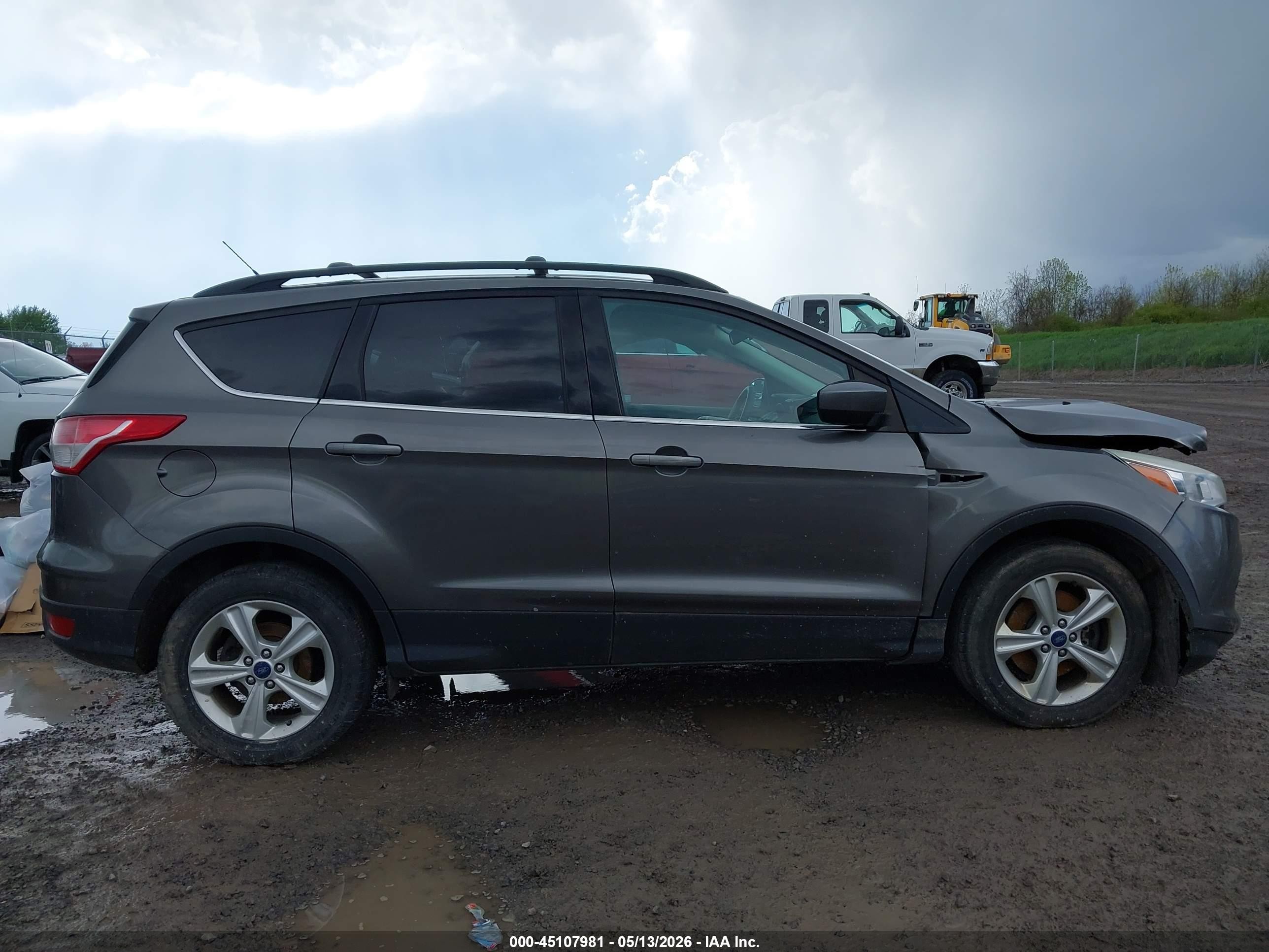 2013 Ford Escape Se Gray vin: 1FMCU9GX2DUD47560