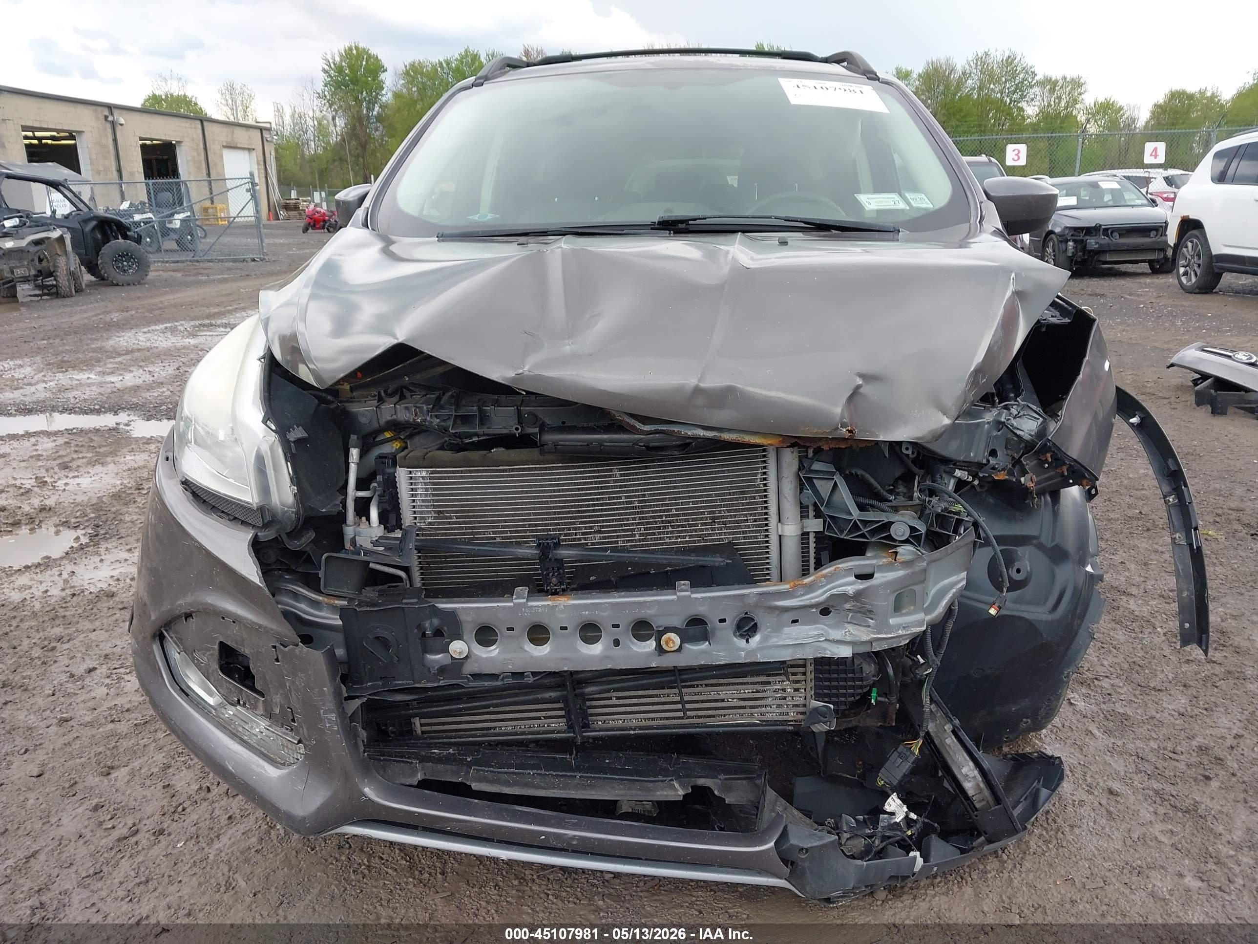 2013 Ford Escape Se Gray vin: 1FMCU9GX2DUD47560