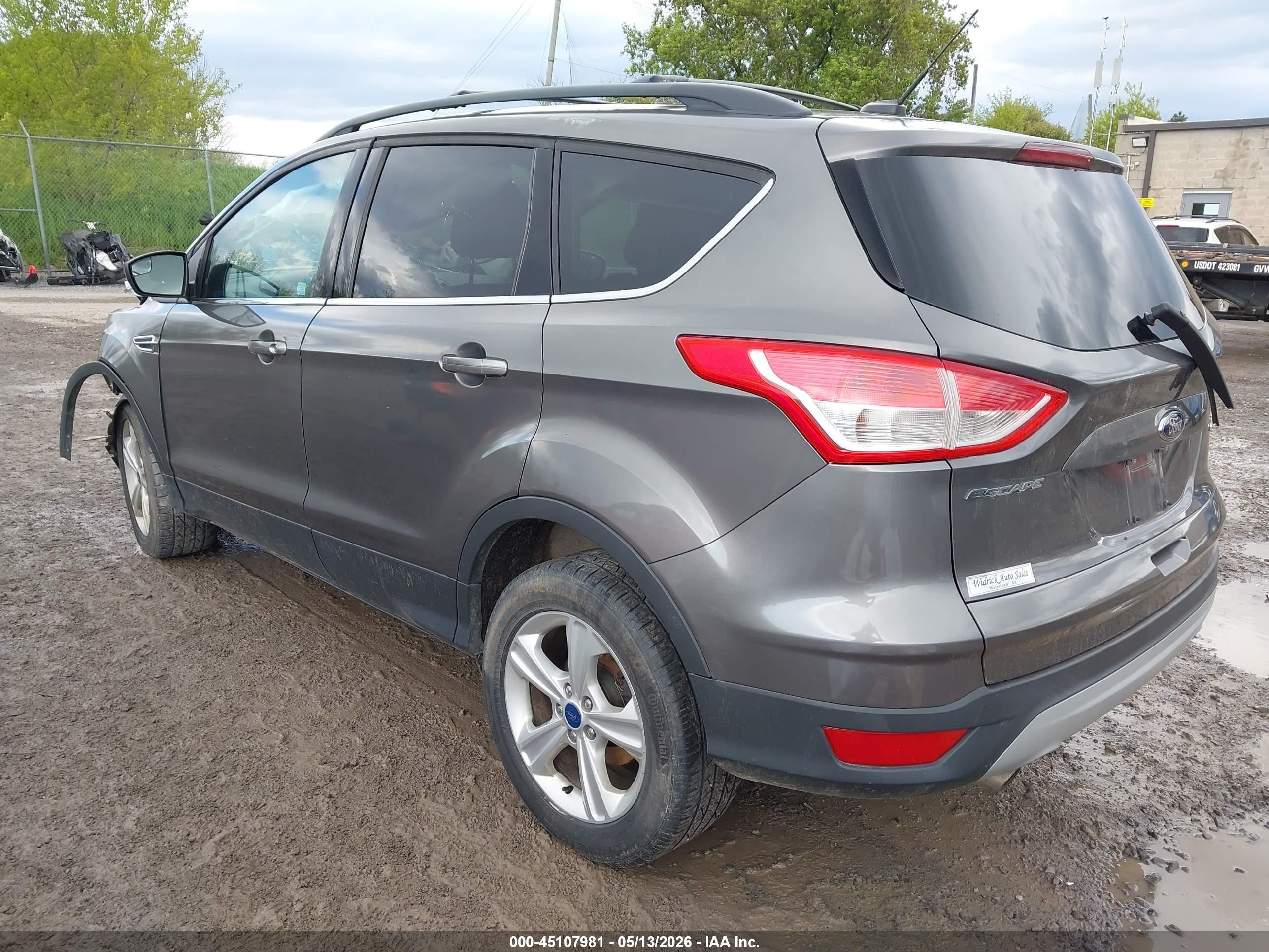 2013 Ford Escape Se Gray vin: 1FMCU9GX2DUD47560