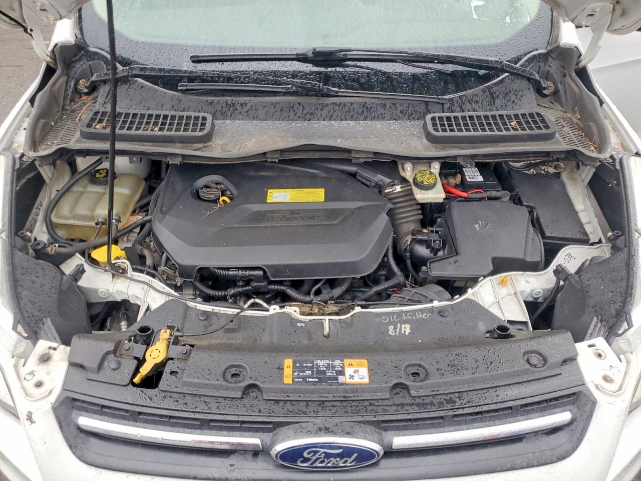 2013 Ford Escape Se White vin: 1FMCU9GX2DUD71874