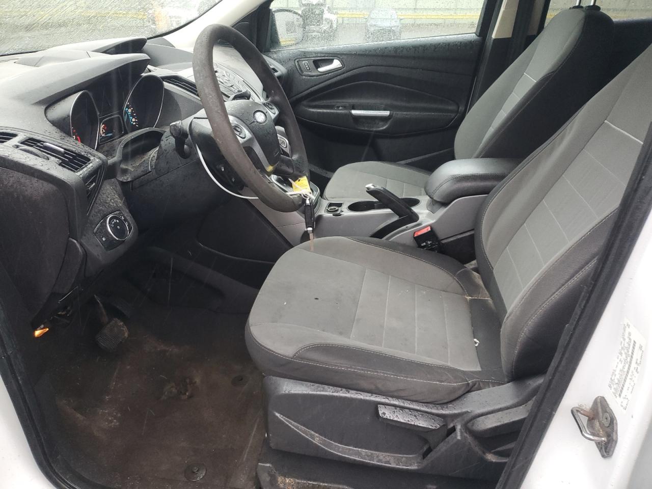 2013 Ford Escape Se White vin: 1FMCU9GX2DUD71874 Damage: Left Front Seat, Burn Hole, 1/8 To 1/2 Inch