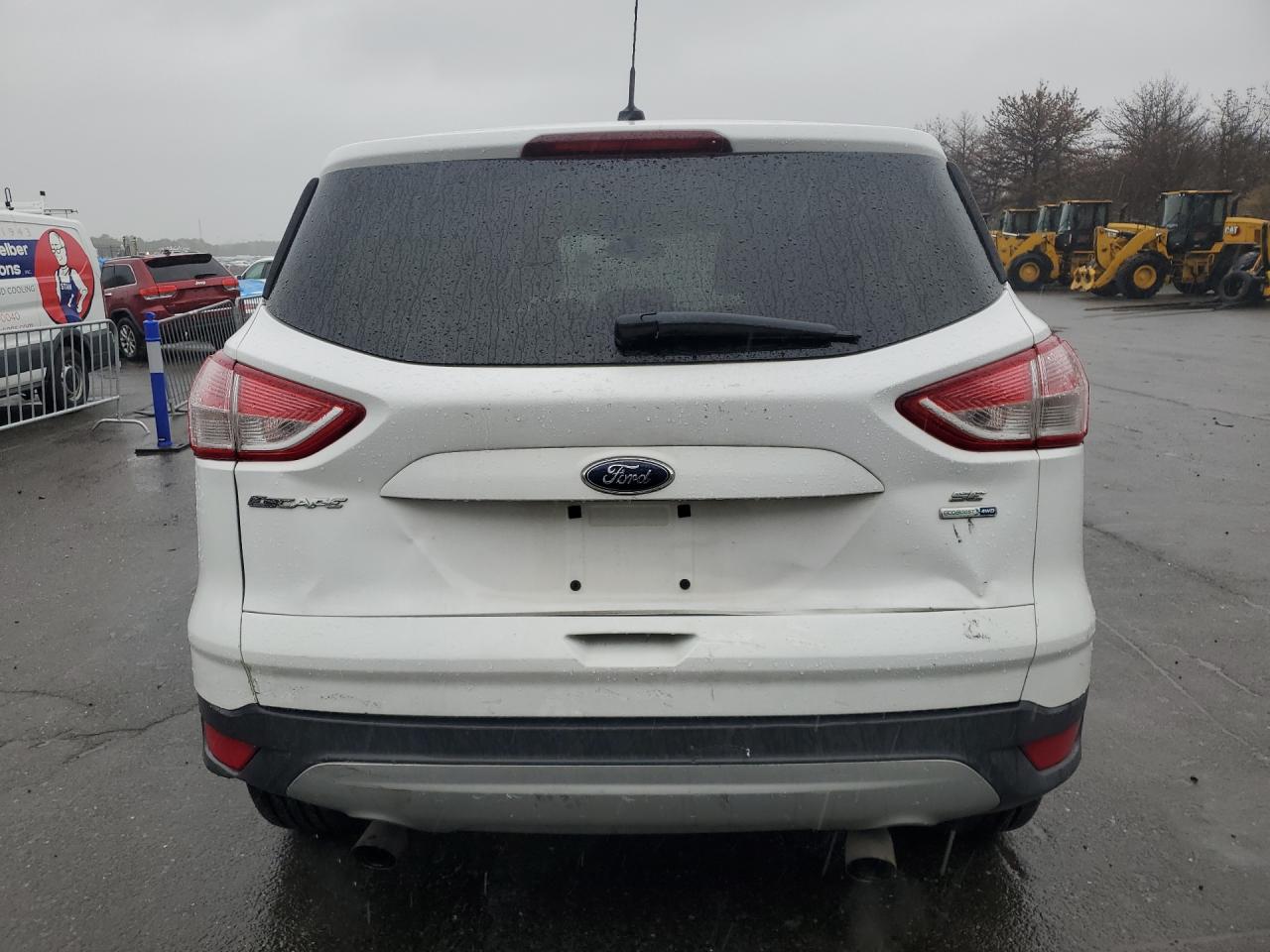 2013 Ford Escape Se White vin: 1FMCU9GX2DUD71874 Damage: Lift Gate, Dent(S) W/ Paint Dmg, > 12 Inches