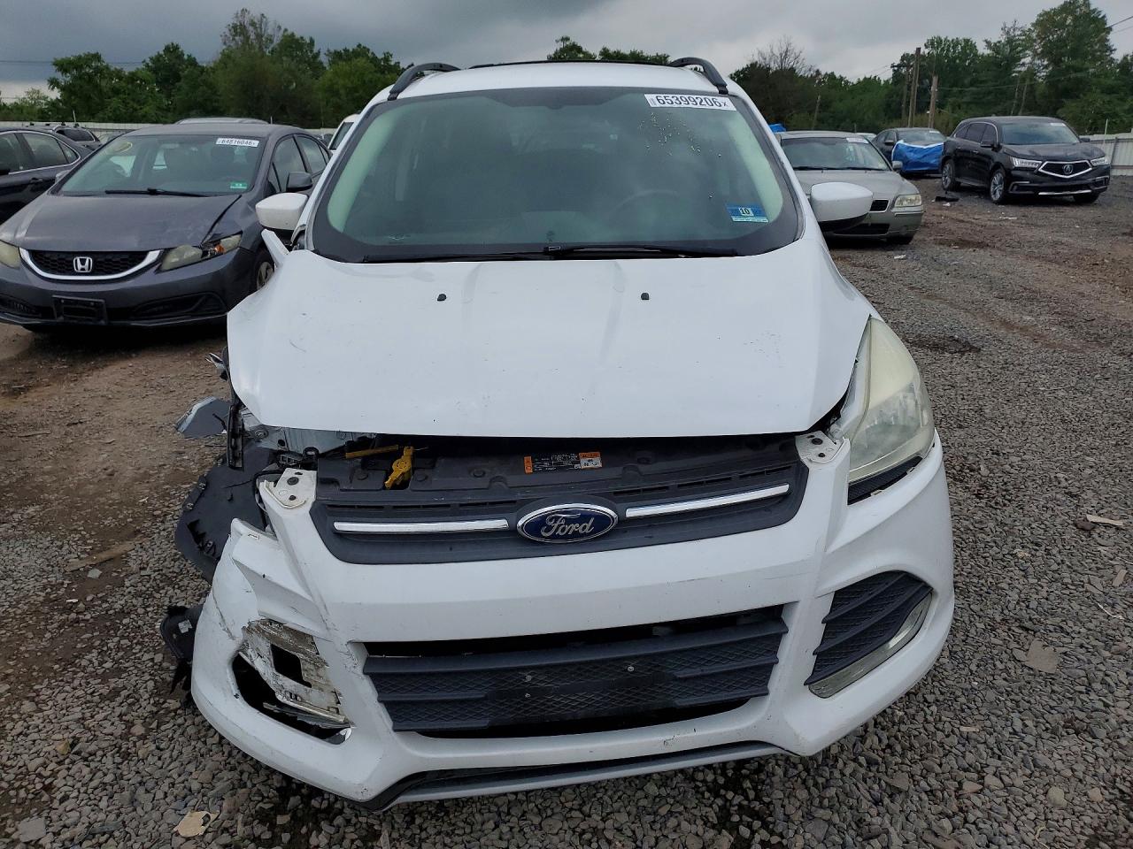 2014 Ford Escape Se White vin: 1FMCU9GX2EUA42500
