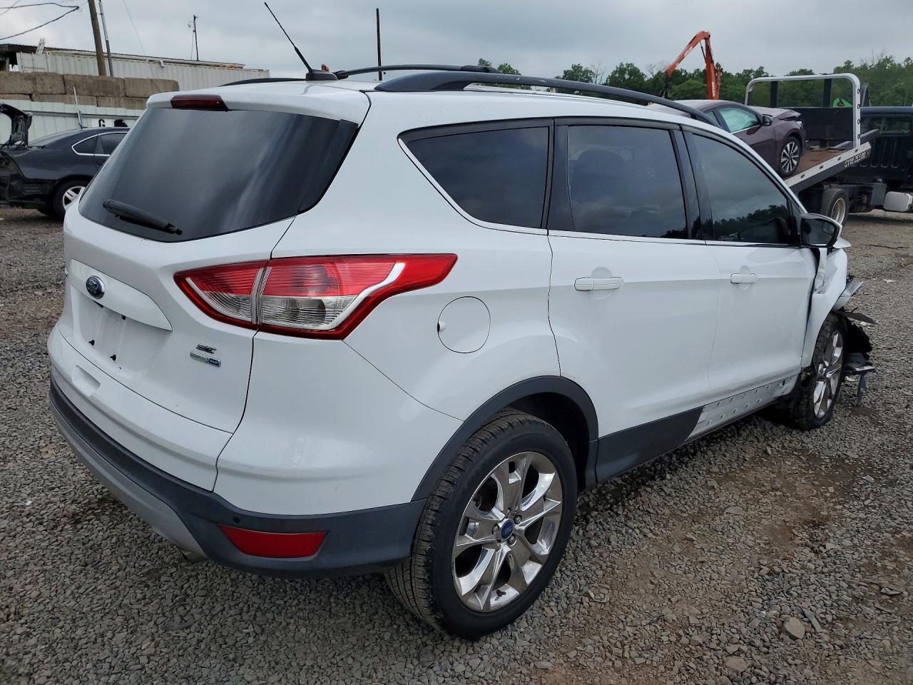 2014 Ford Escape Se White vin: 1FMCU9GX2EUA42500