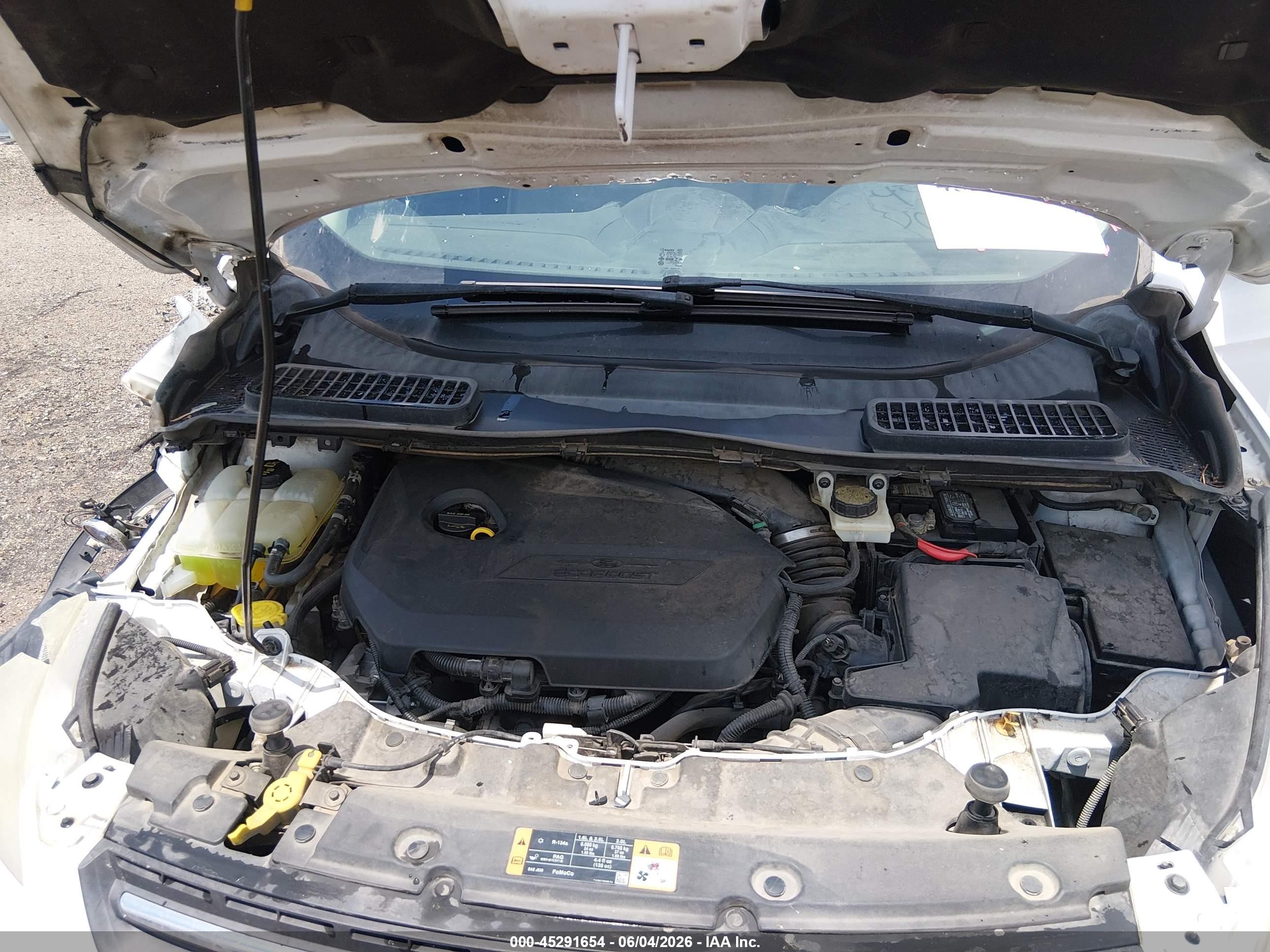 2014 Ford Escape Se White vin: 1FMCU9GX2EUB09466