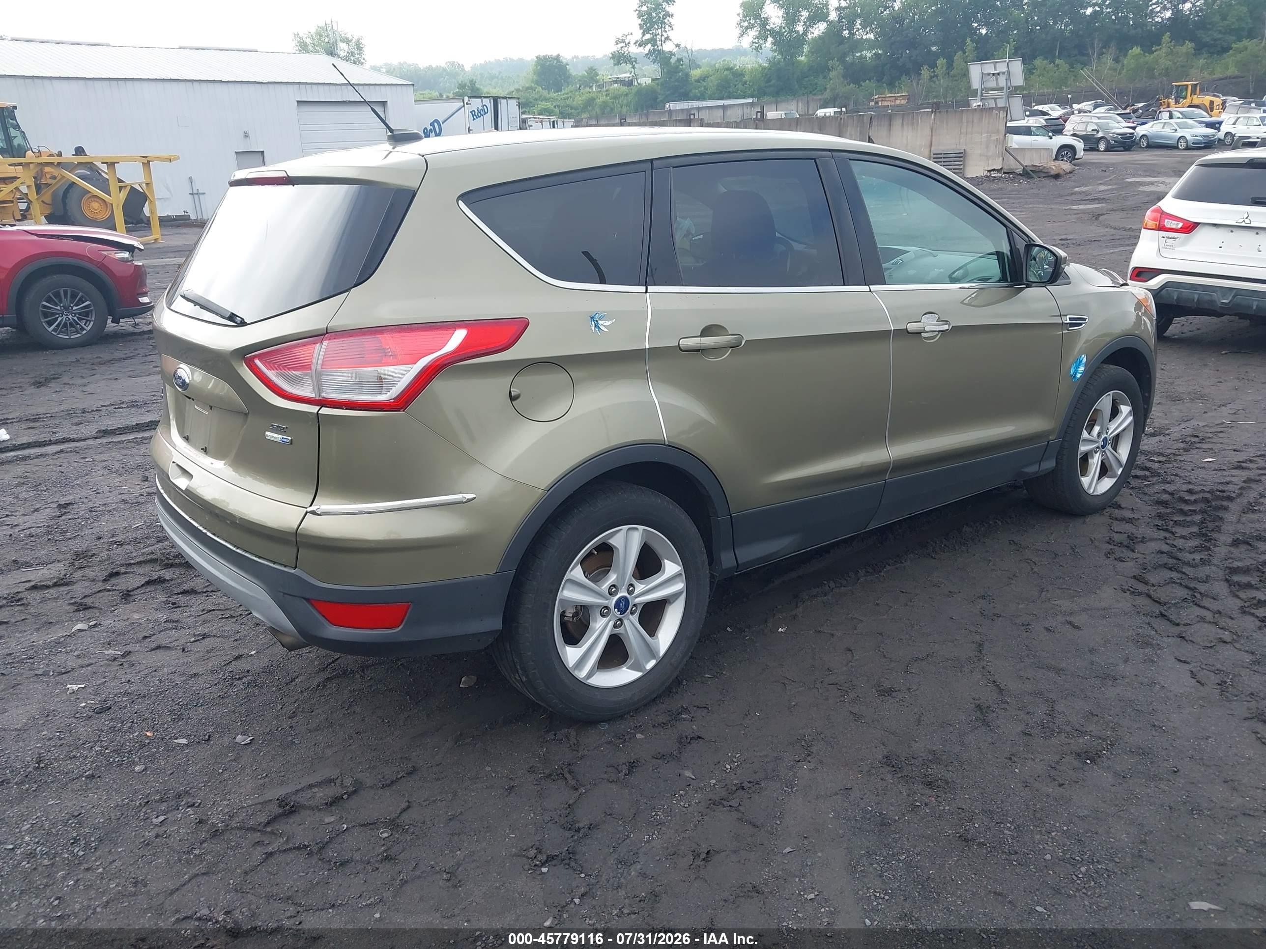 2014 Ford Escape Se Green vin: 1FMCU9GX2EUB21567