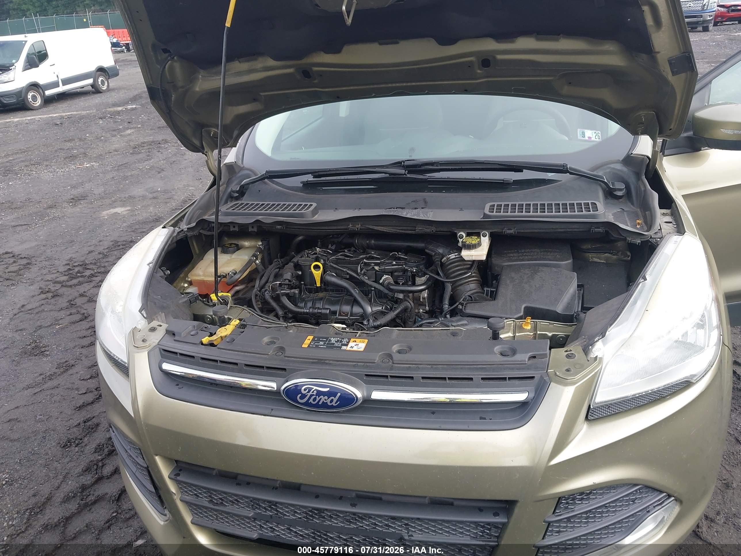 2014 Ford Escape Se Green vin: 1FMCU9GX2EUB21567