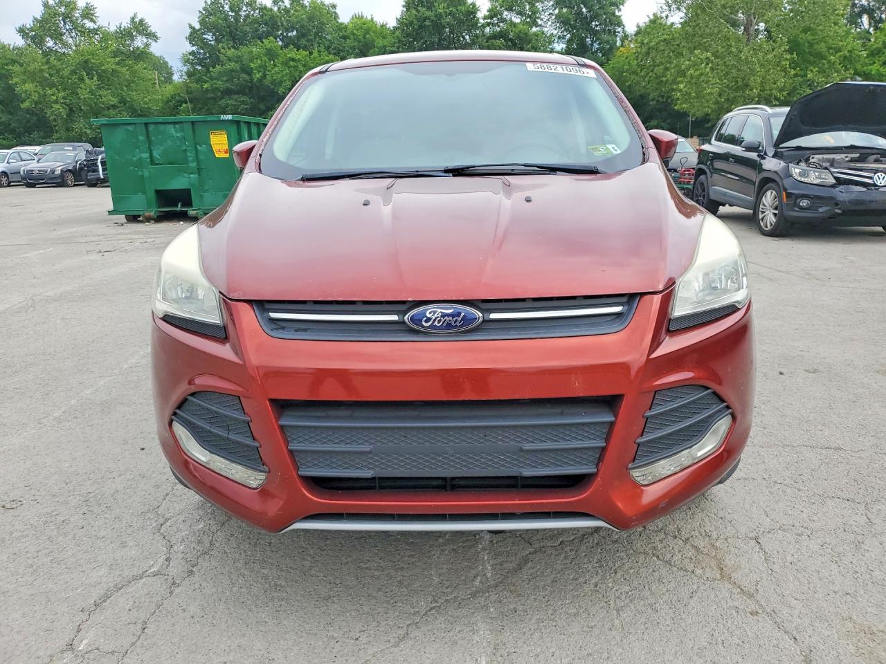 2014 Ford Escape Se Orange vin: 1FMCU9GX2EUB70445