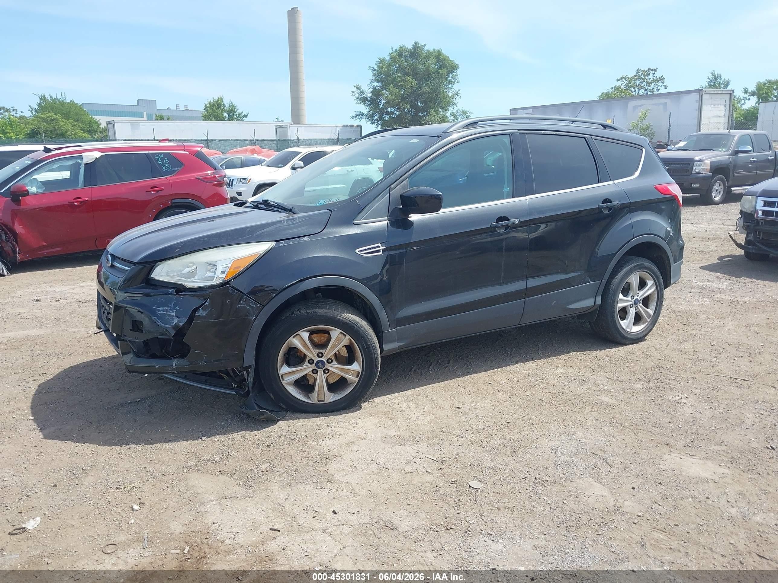 2014 Ford Escape Se Black vin: 1FMCU9GX2EUC63885