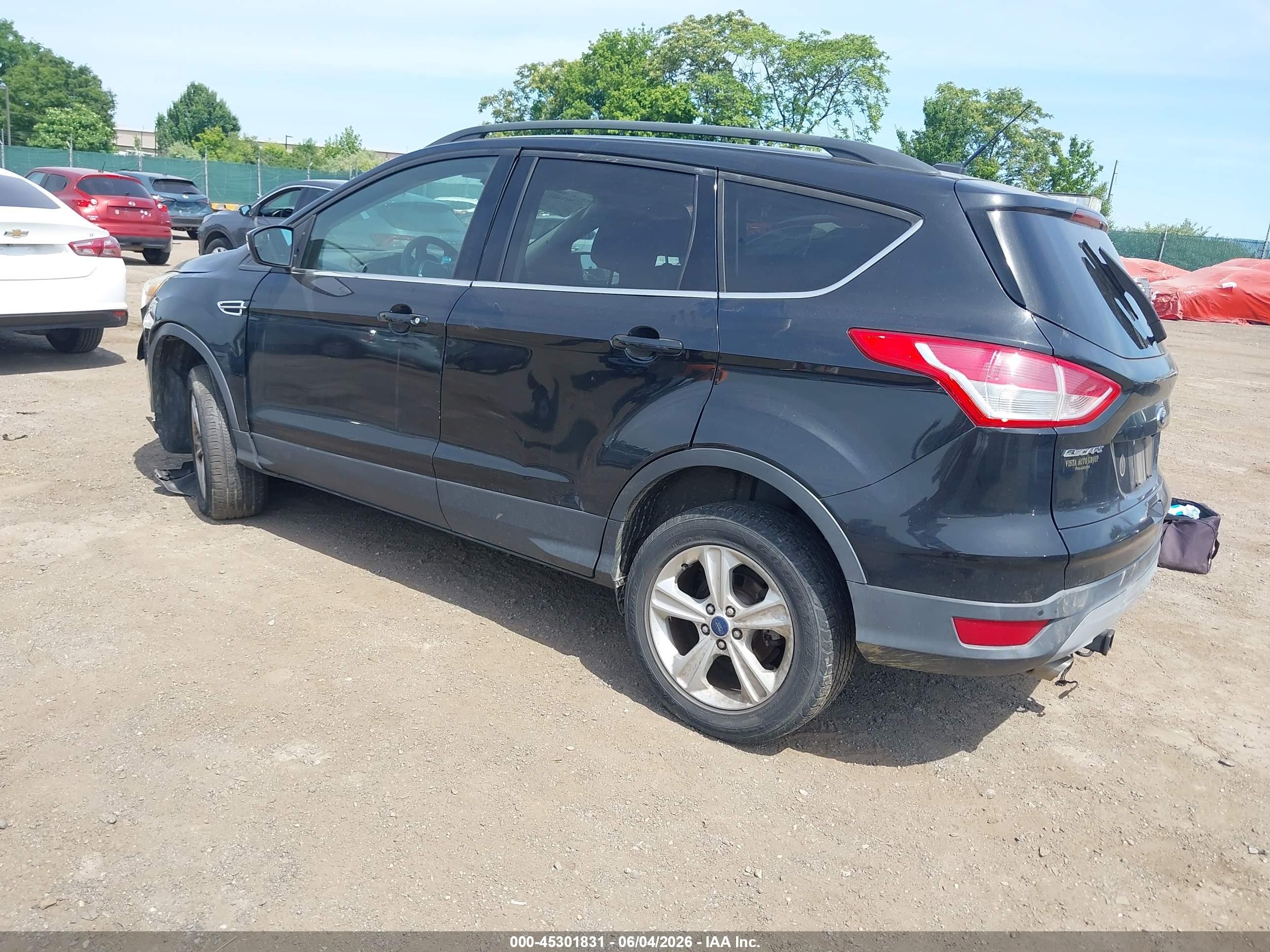 2014 Ford Escape Se Black vin: 1FMCU9GX2EUC63885
