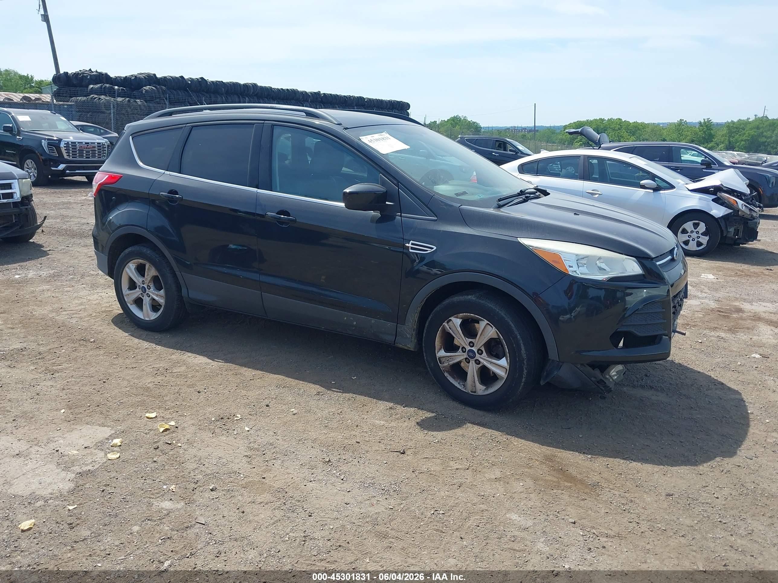 2014 Ford Escape Se Black vin: 1FMCU9GX2EUC63885