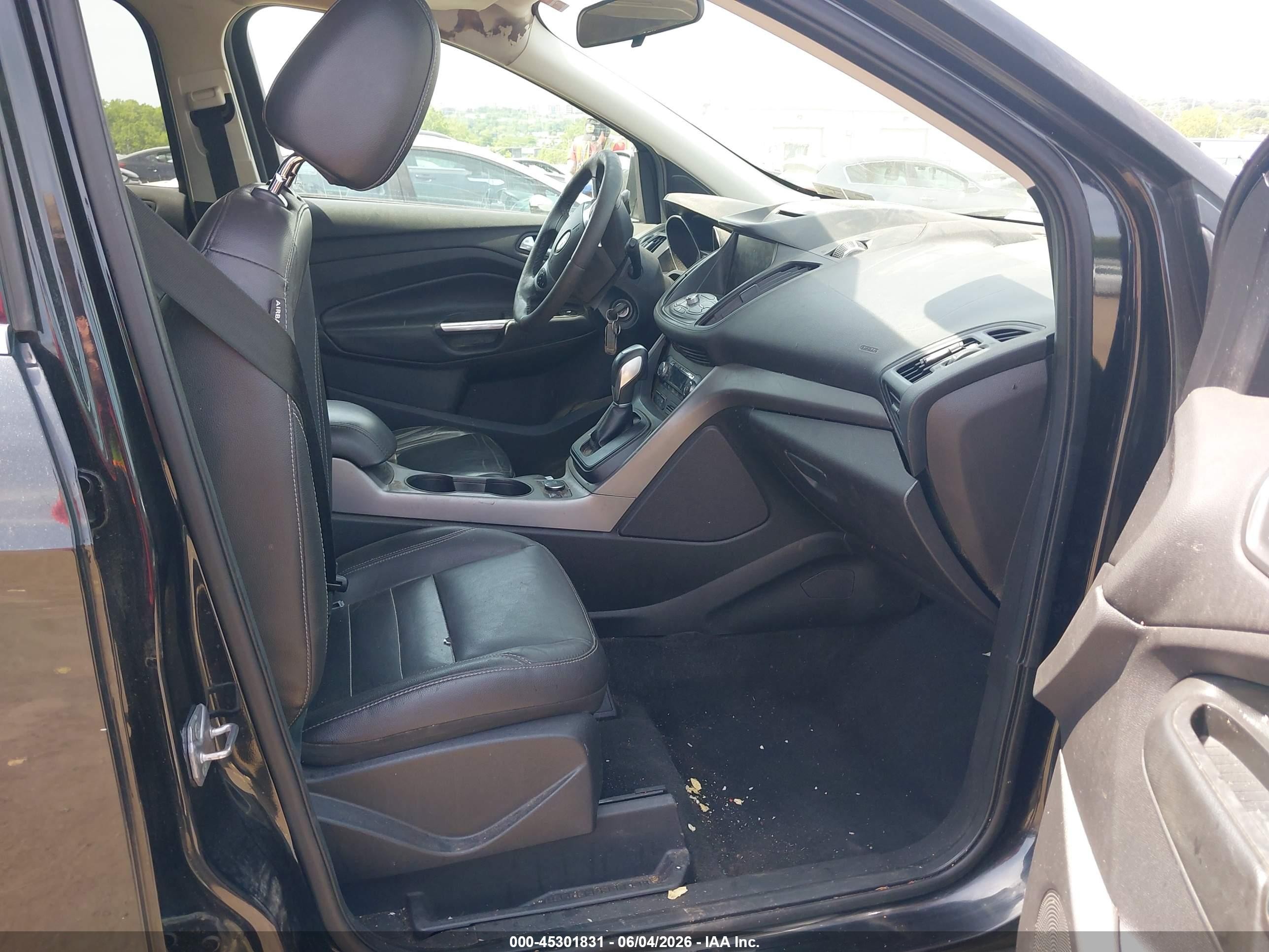 2014 Ford Escape Se Black vin: 1FMCU9GX2EUC63885