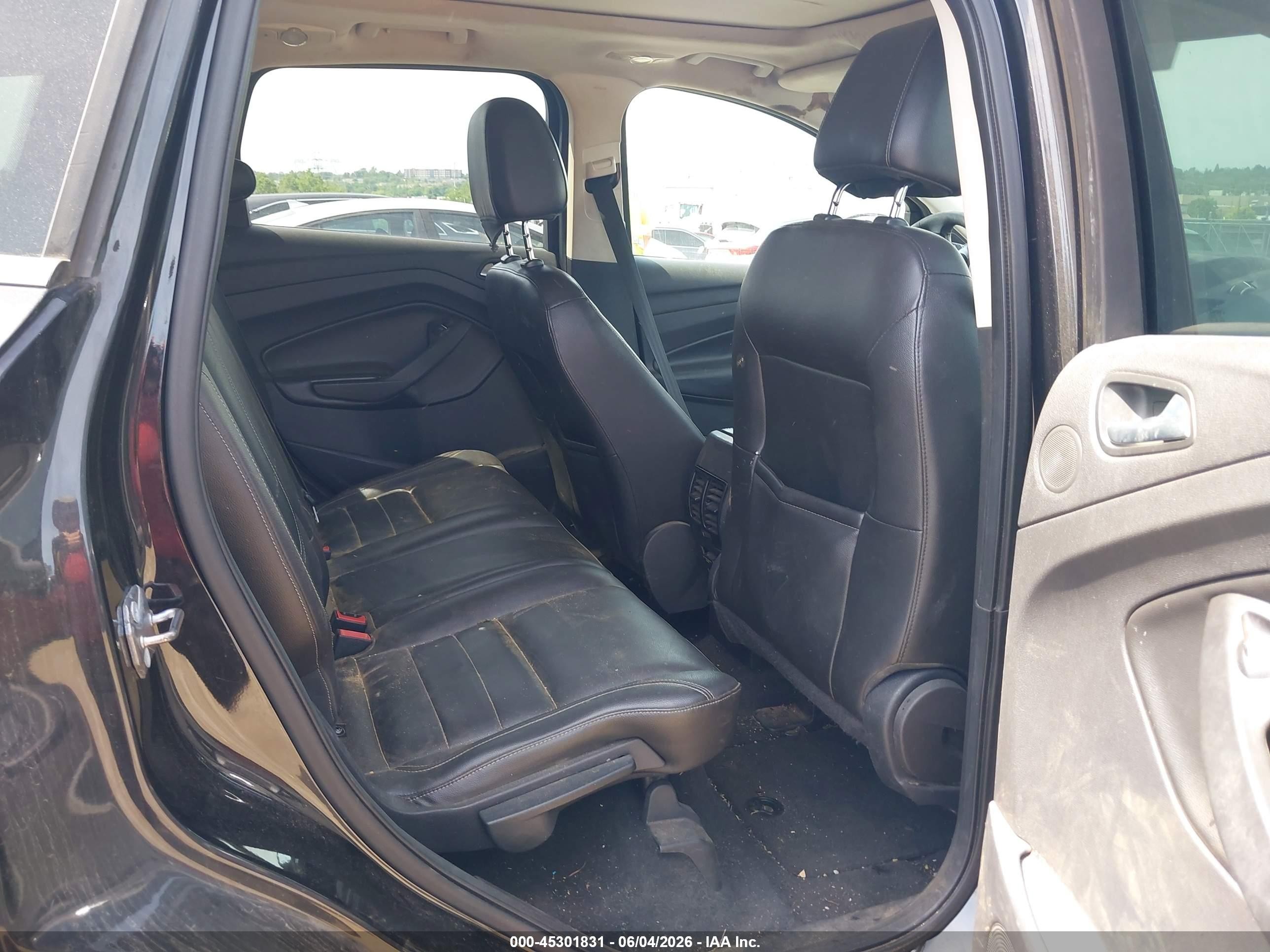 2014 Ford Escape Se Black vin: 1FMCU9GX2EUC63885