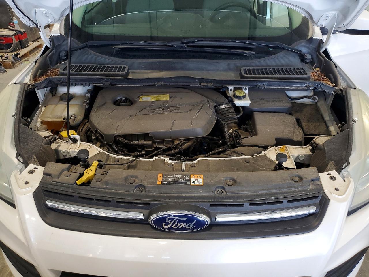 2014 Ford Escape Se White vin: 1FMCU9GX2EUC84803