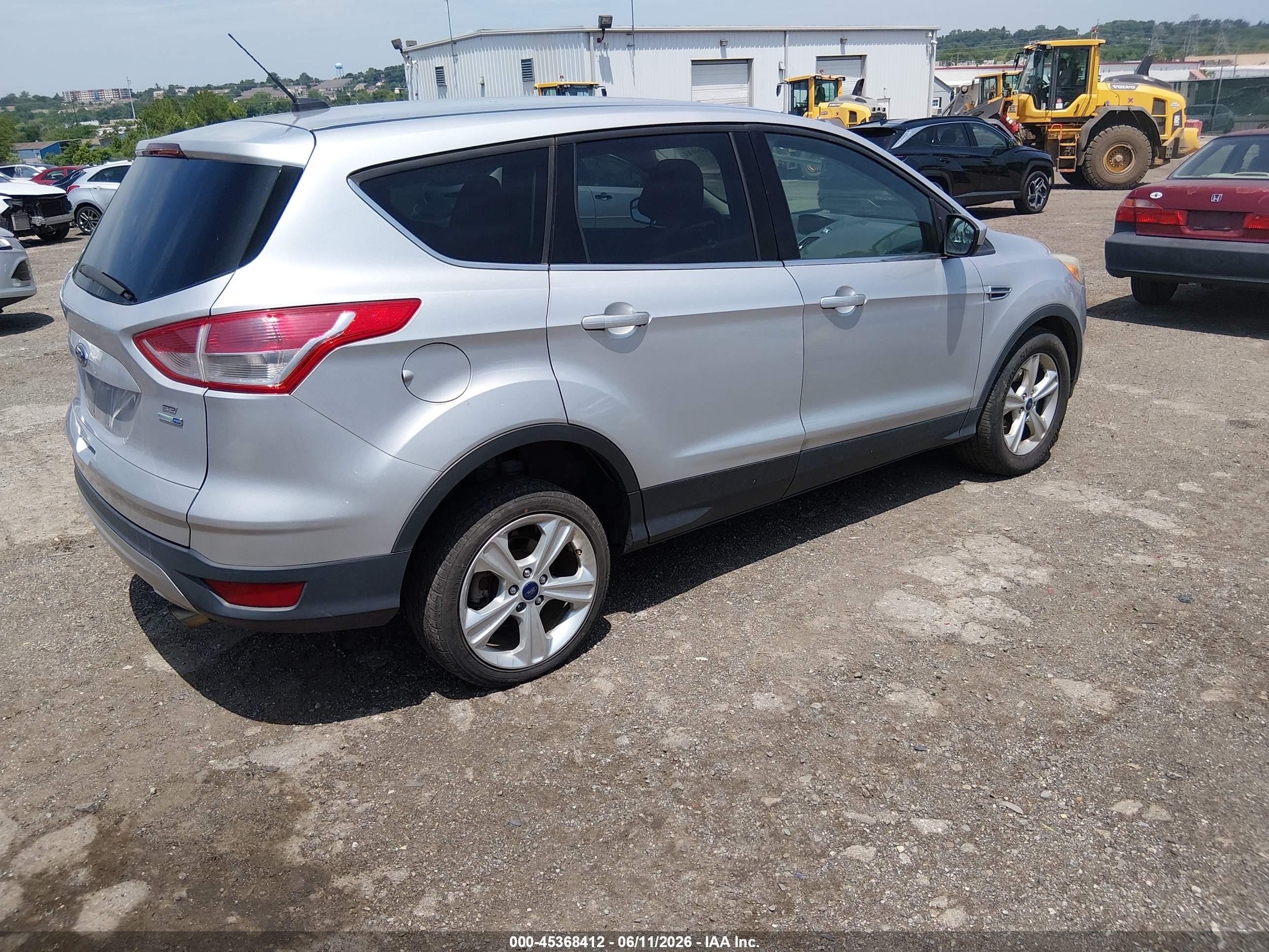 2014 Ford Escape Se Silver vin: 1FMCU9GX2EUD77000